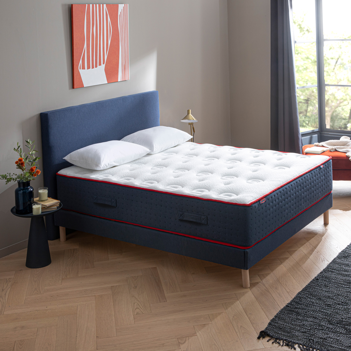 Matelas LE VERITABLE ferme - Bleu