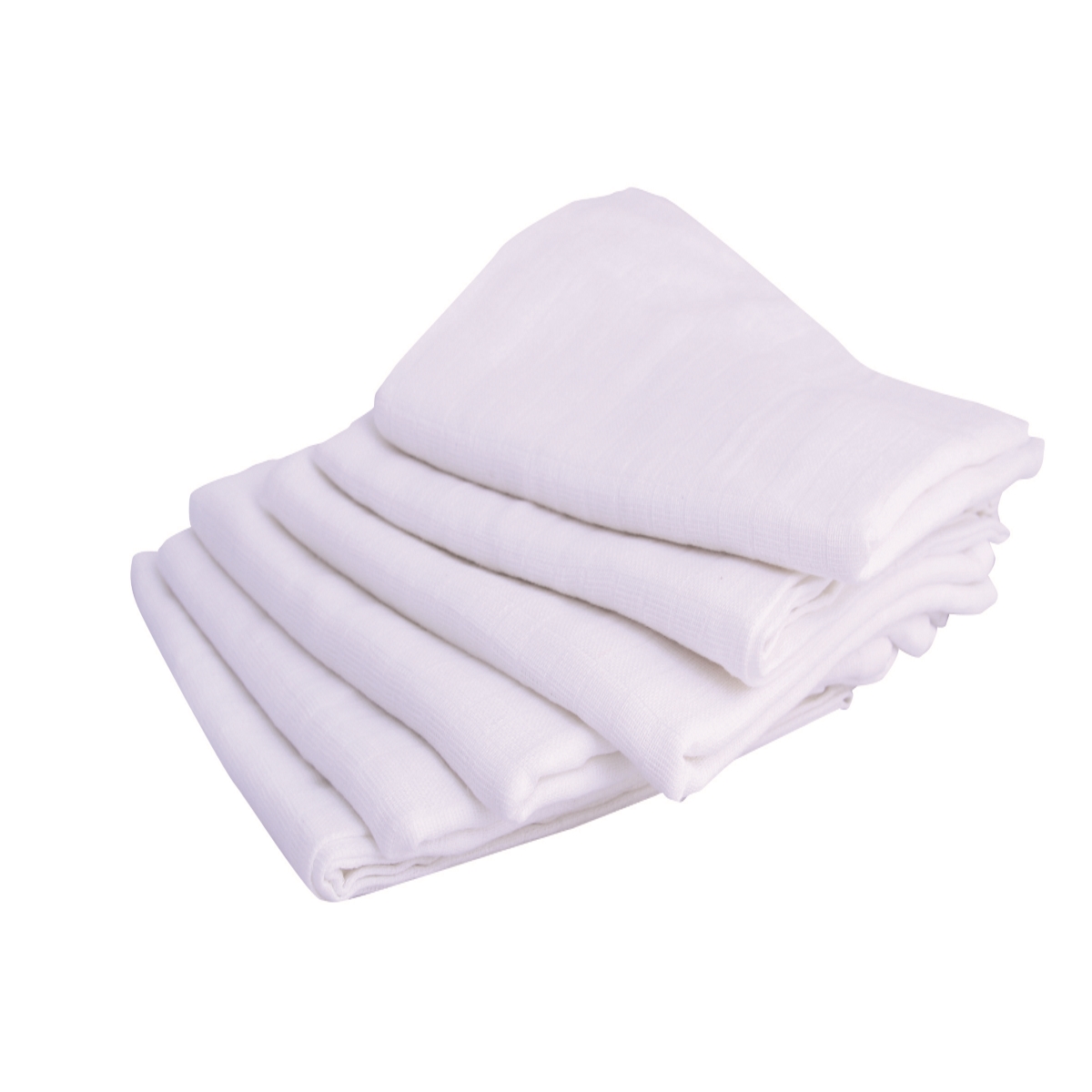 Lot de 6 langes carré coton