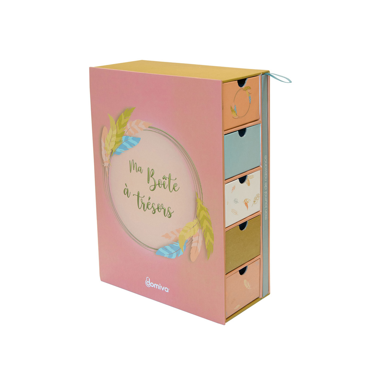 Coffret boîte à tresors + journal de naisse Happy