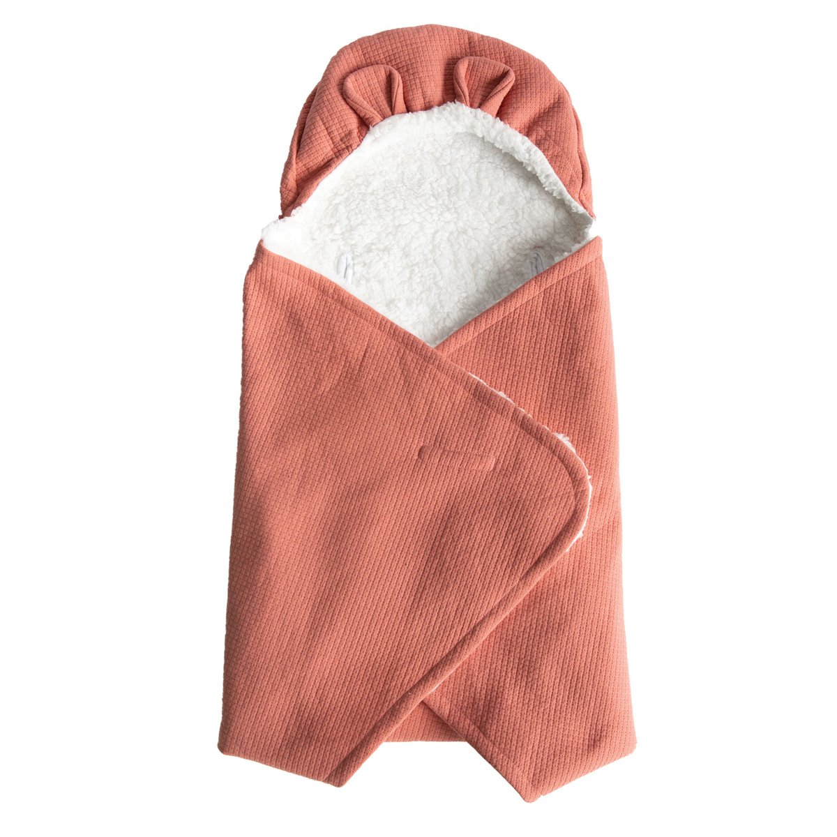 Couverture Nomade Fluffy - Terracotta