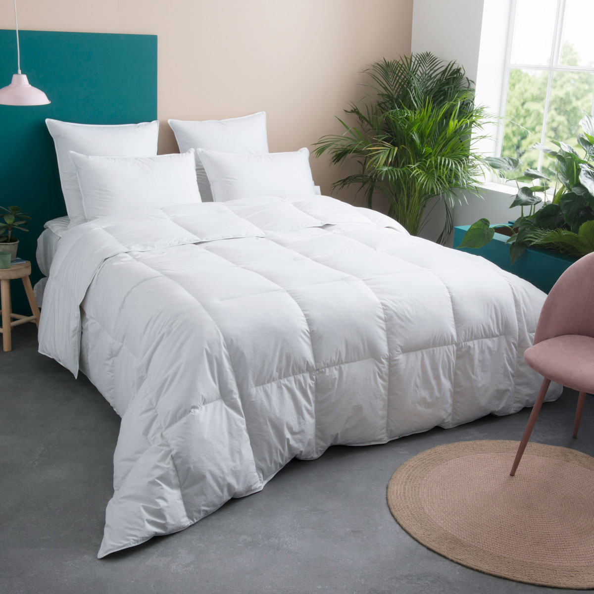 Couette LÉGÈRE 70% Duvet - Coton - Annabelle