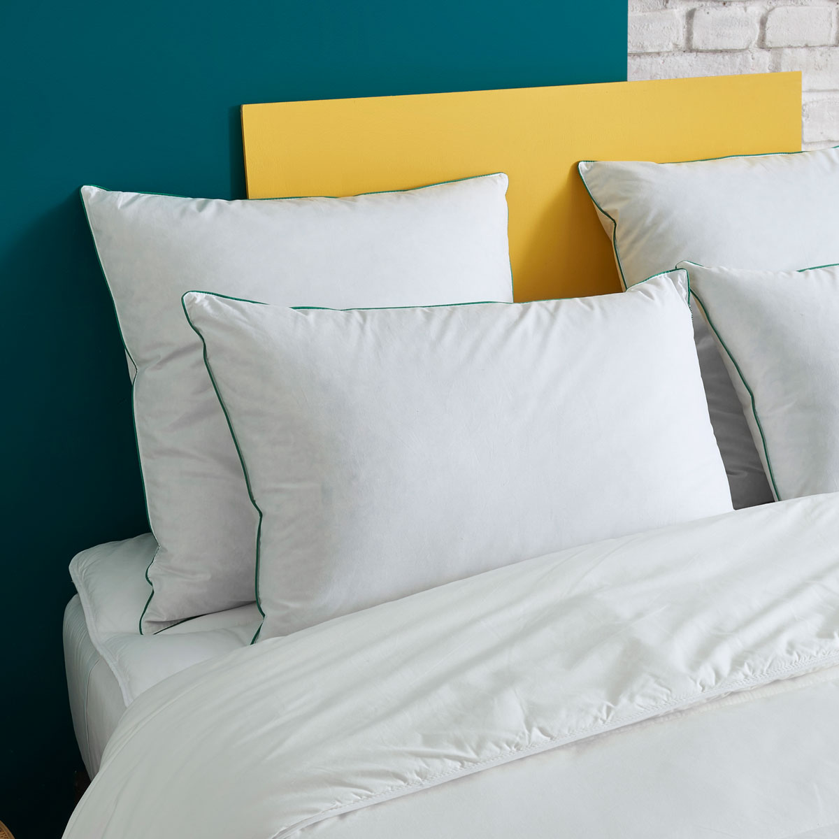 Oreiller Ferme 30% Duvet - Coton Bio - Léonard