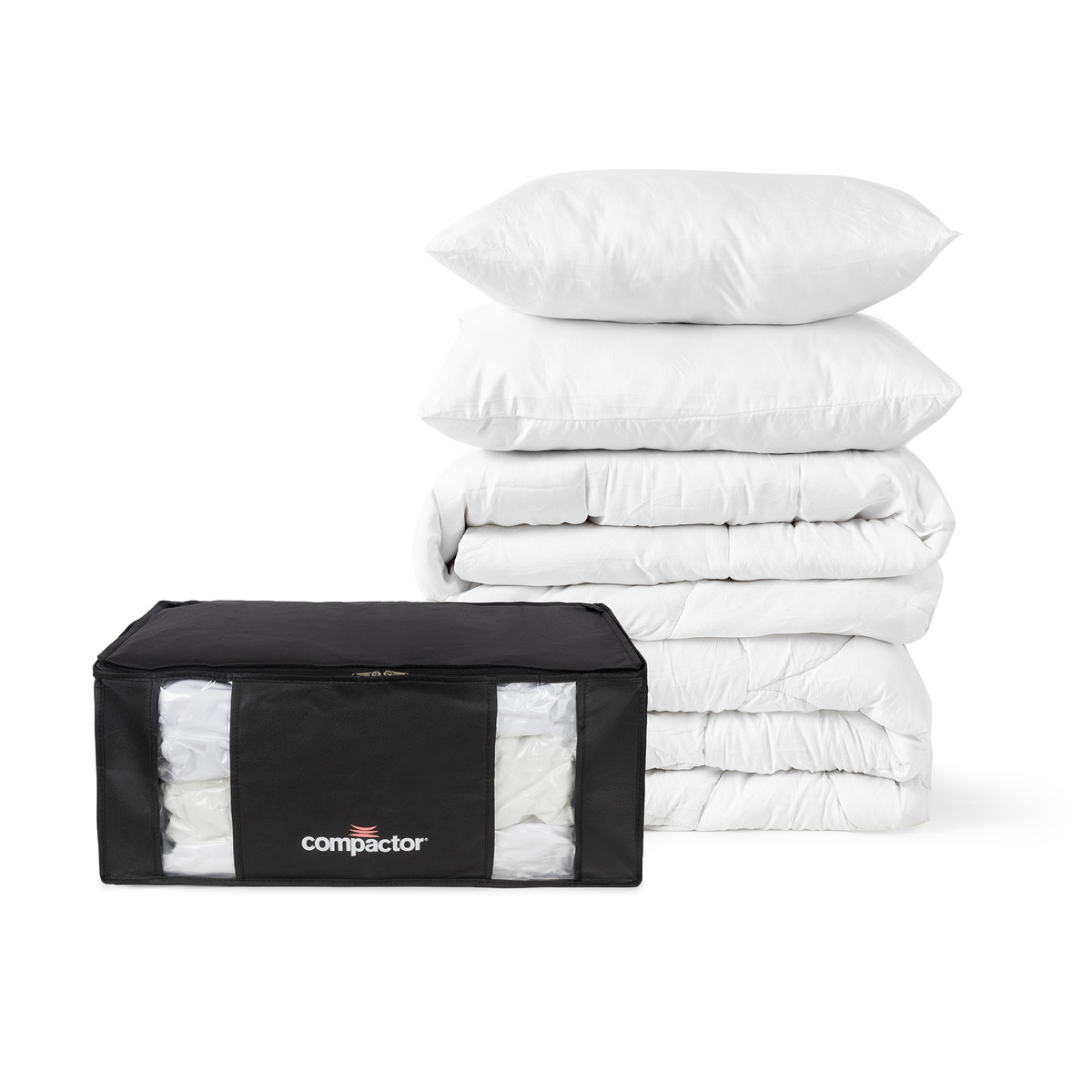 Housse de rangement sous-vide taille XXL – capacité  2 couettes 2 personnes + 1 couette 1 personne