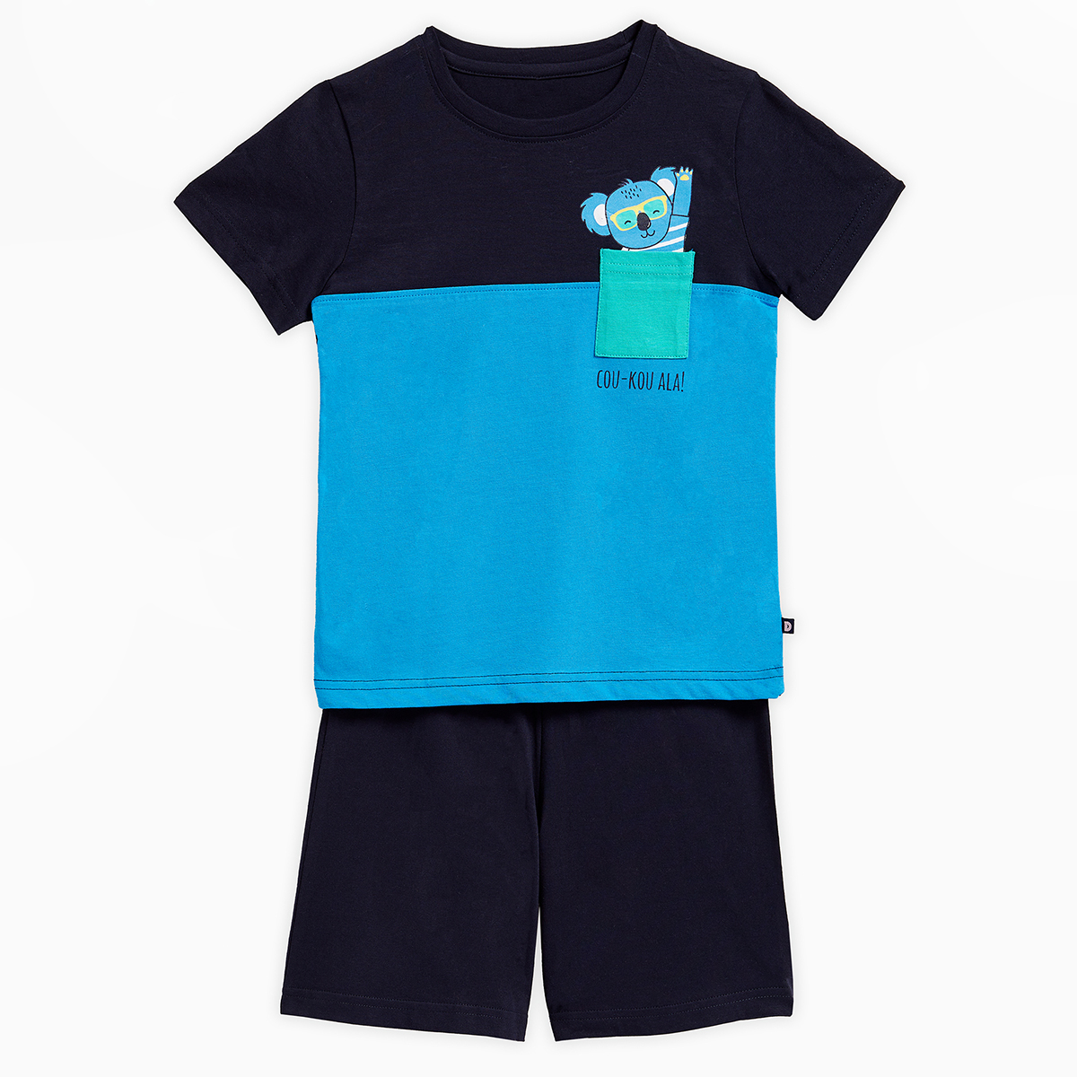 Pyjashort garçon KOALA bleu/marine