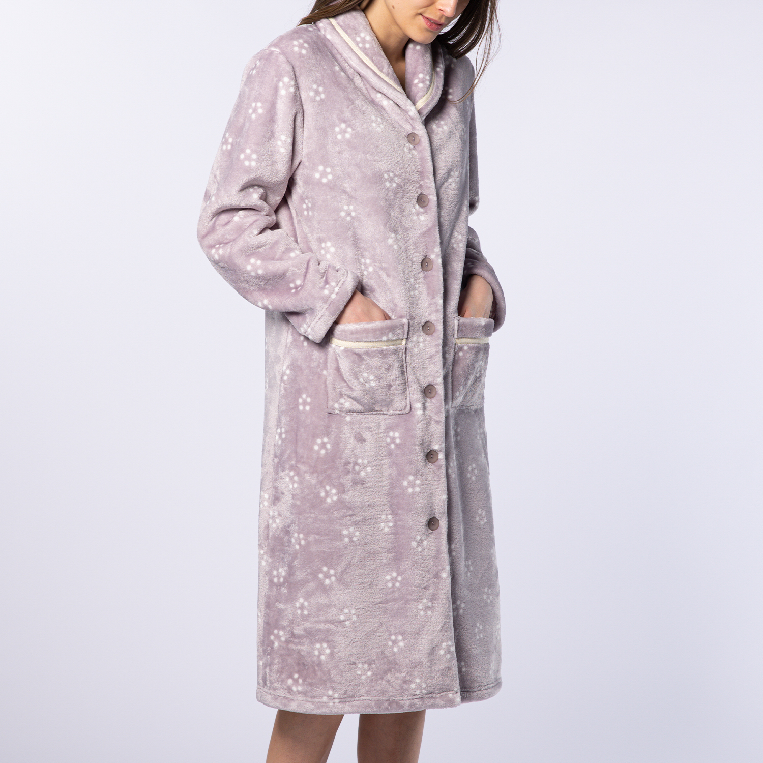 Peignoir femme Alpage mono/imprimé