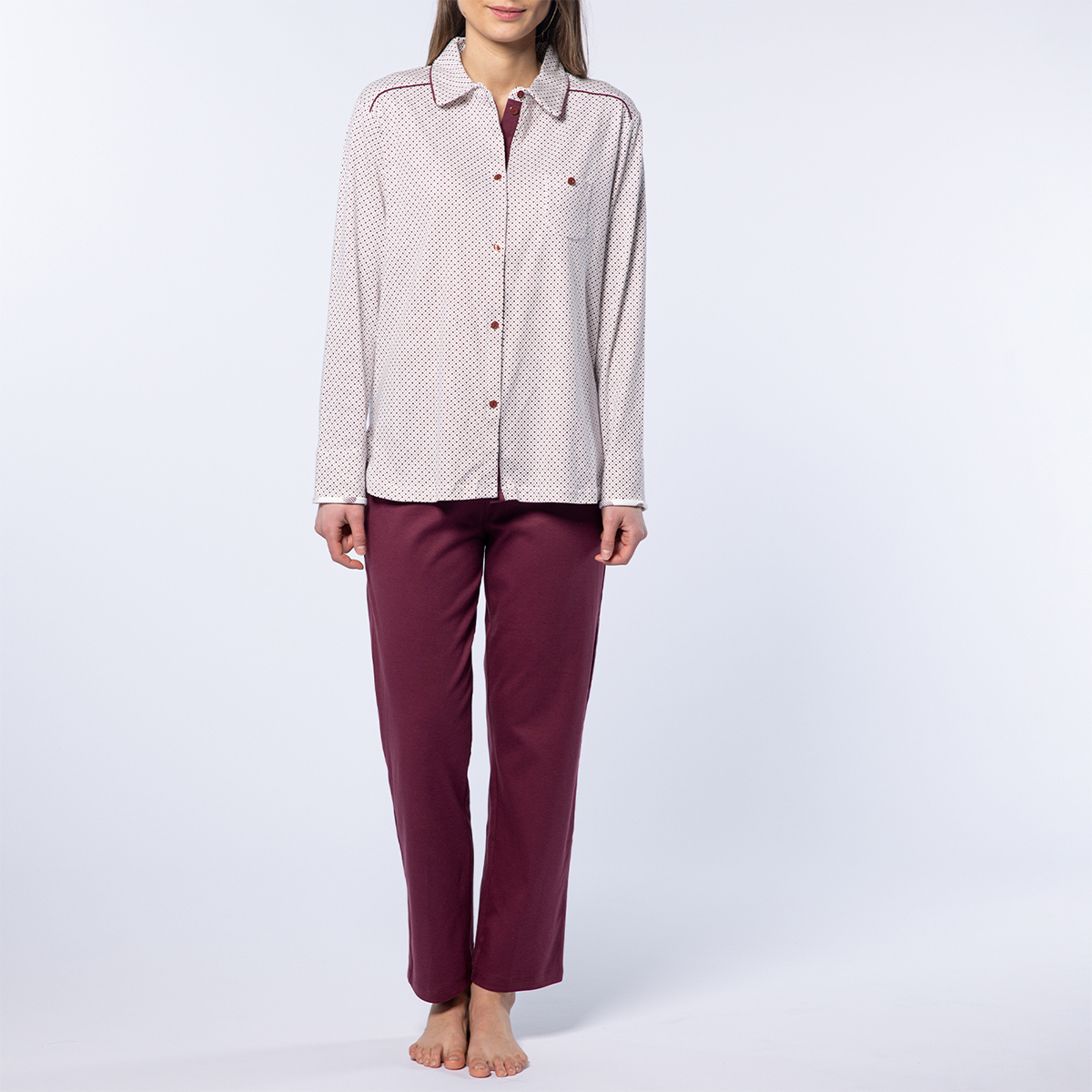 Pyjama femme nina prune