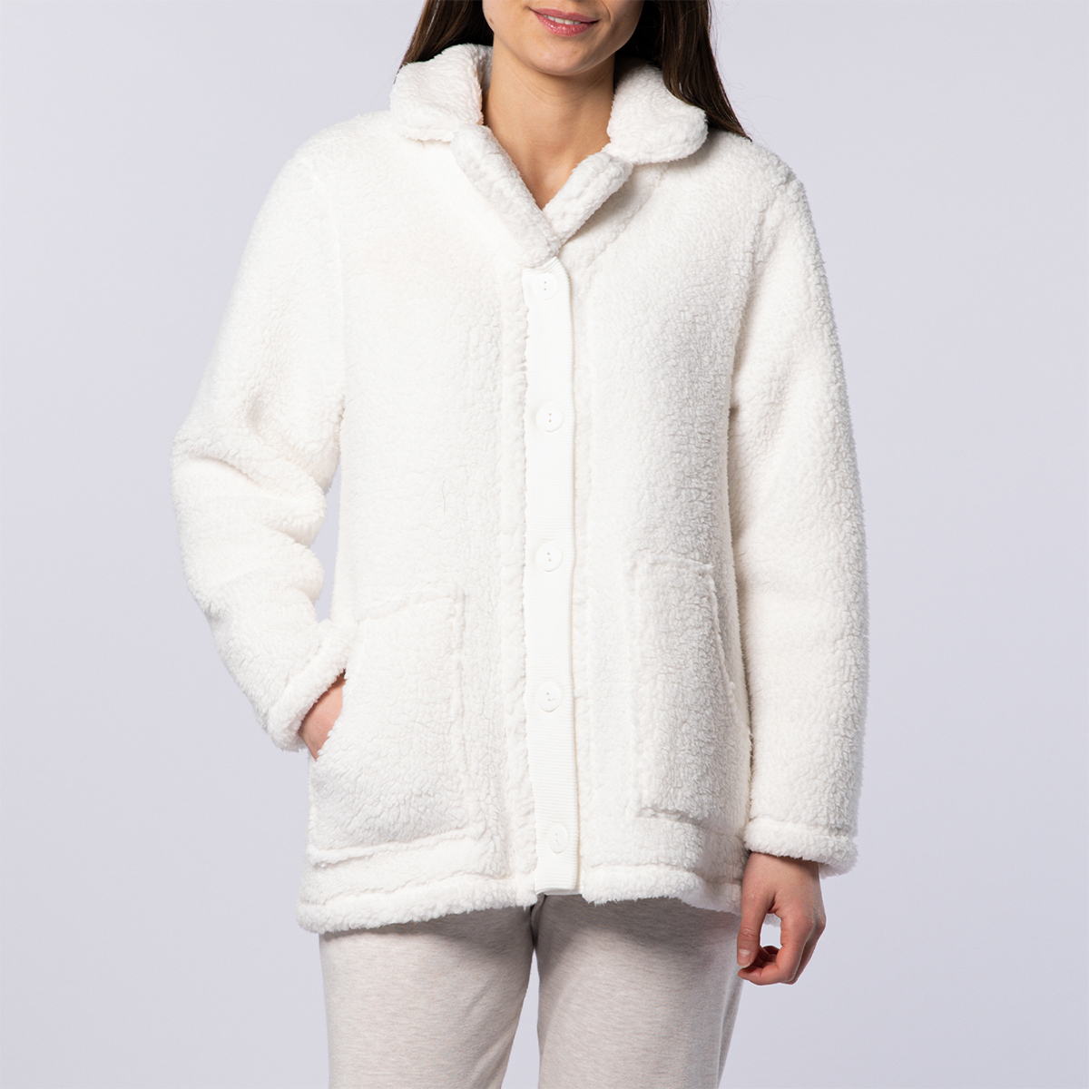 Veste femme paon ecru