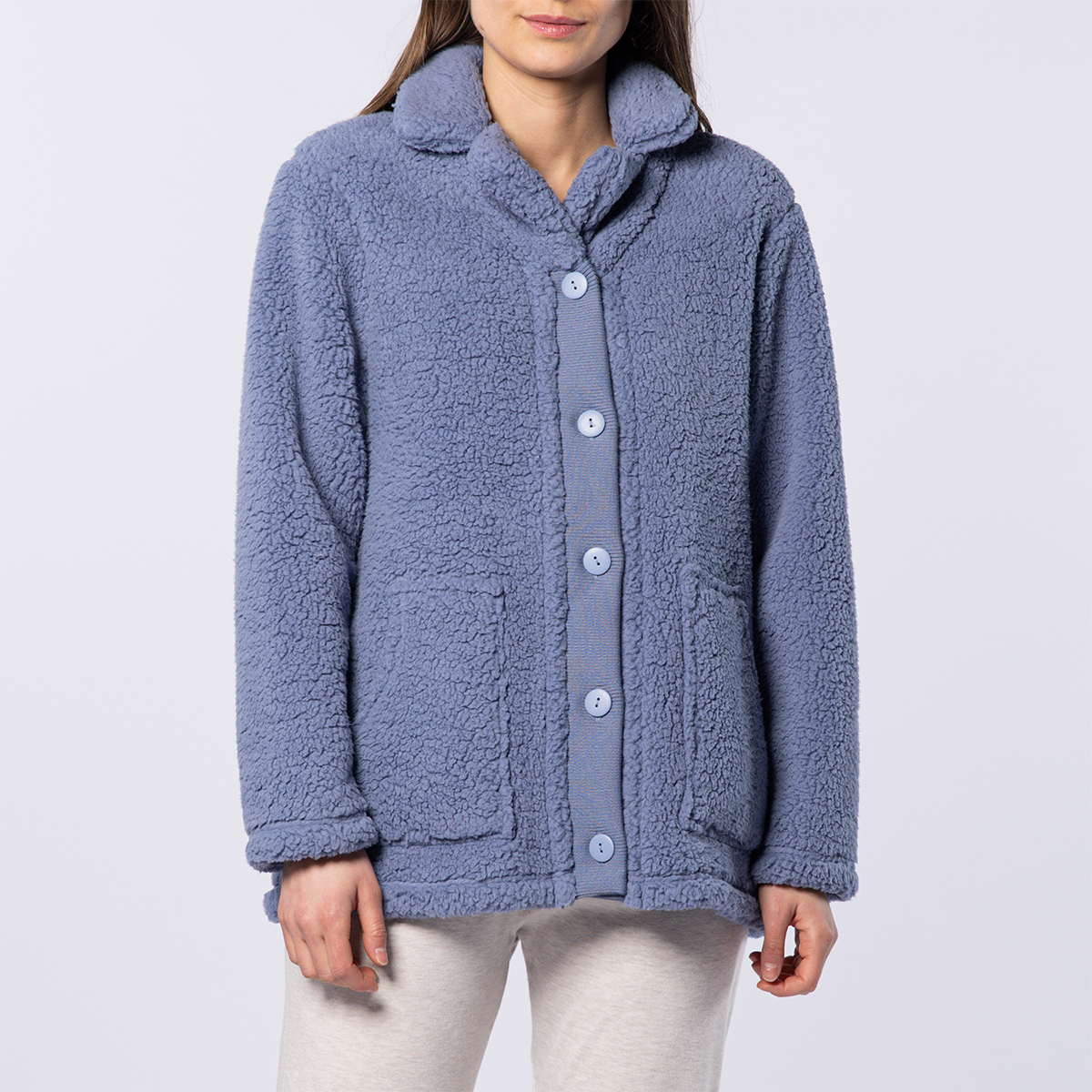 Veste femme paon ardoise