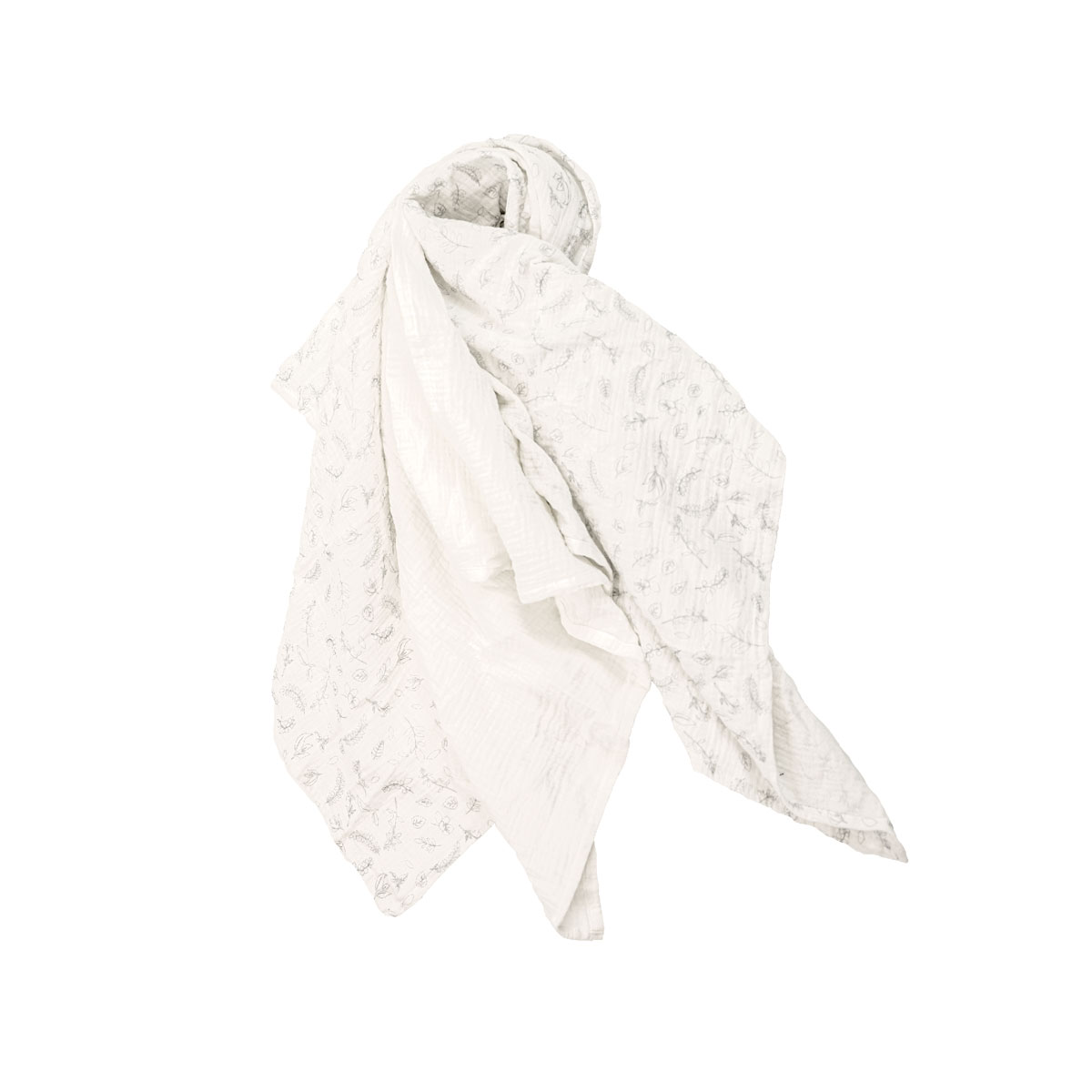 Lot de 3 langes coton bio Leafy Bunny