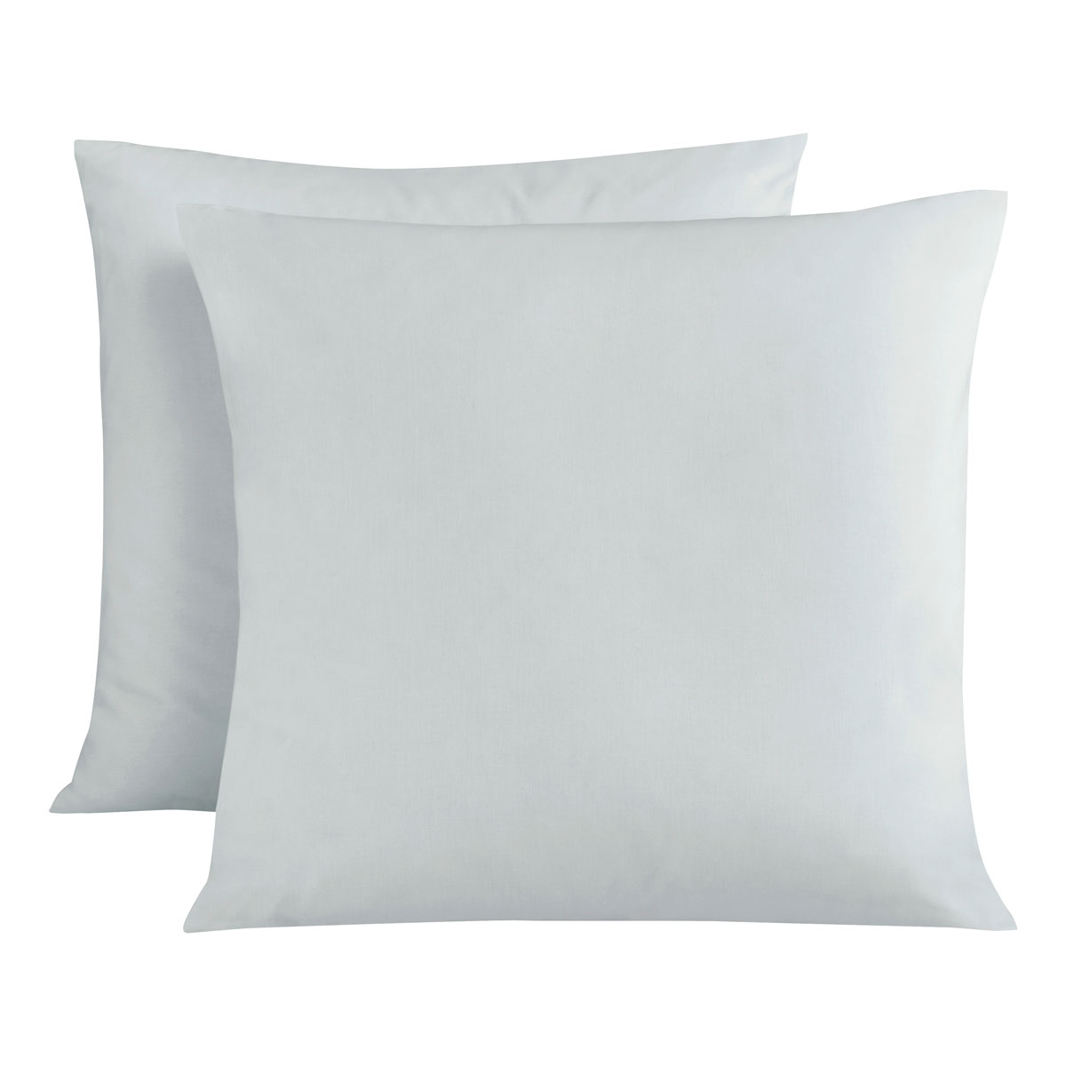 Lot de 2 taies d'oreiller Coton BIO Vert d'eau