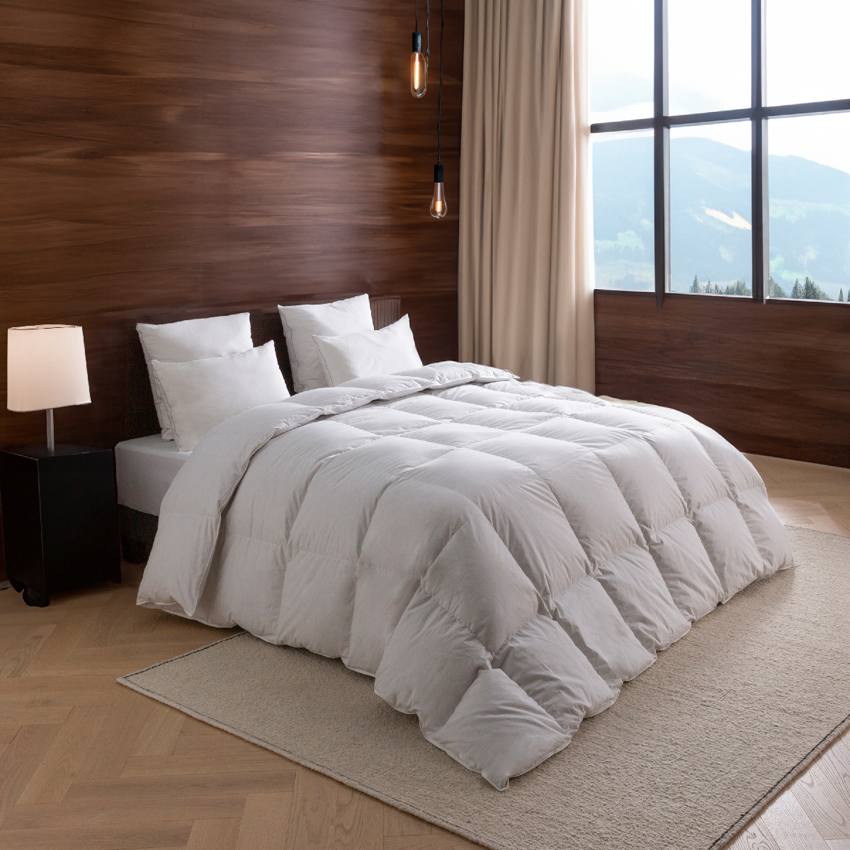 Couette Alpage - 55% Duvet - 30% Laine thermorégulante - TEMPEREE