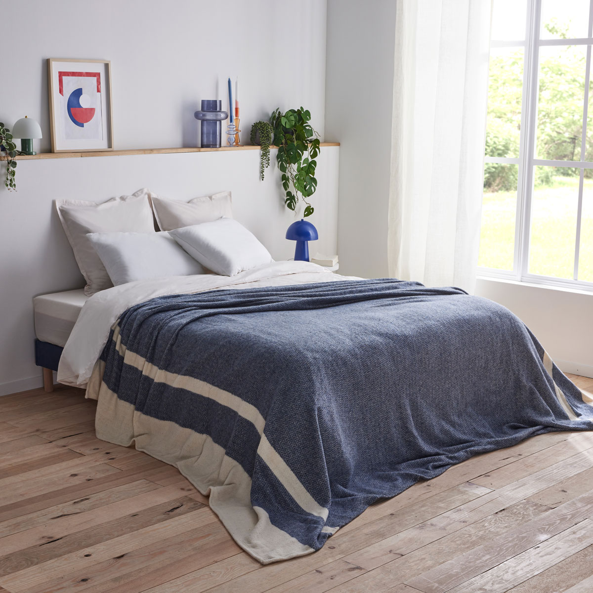 Couverture Lima Bleu prusse