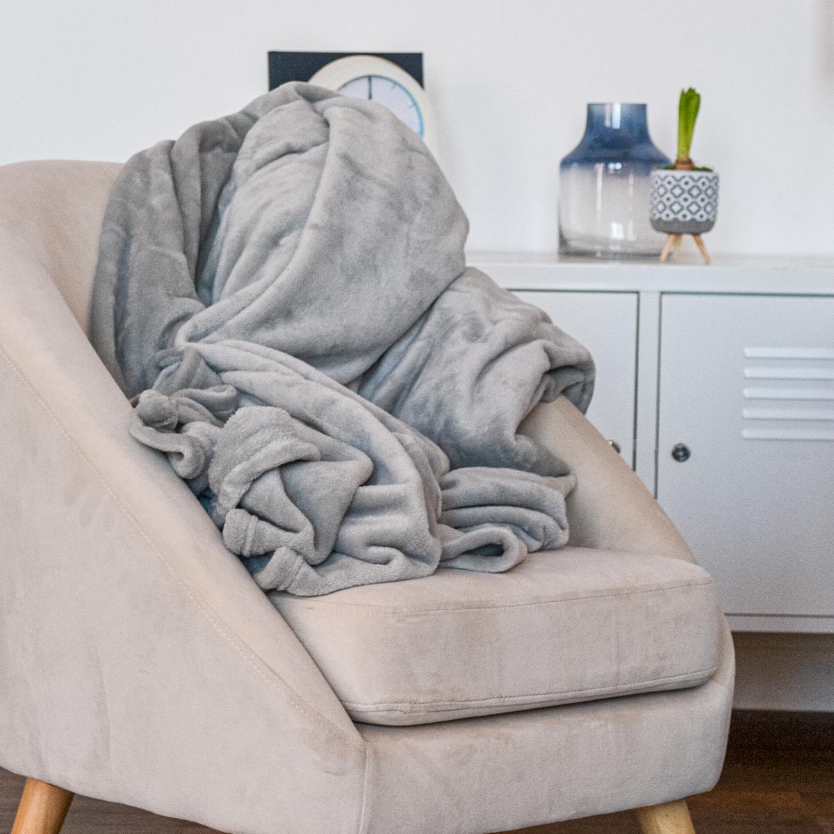 Couverture MICROFLANELLE Perle