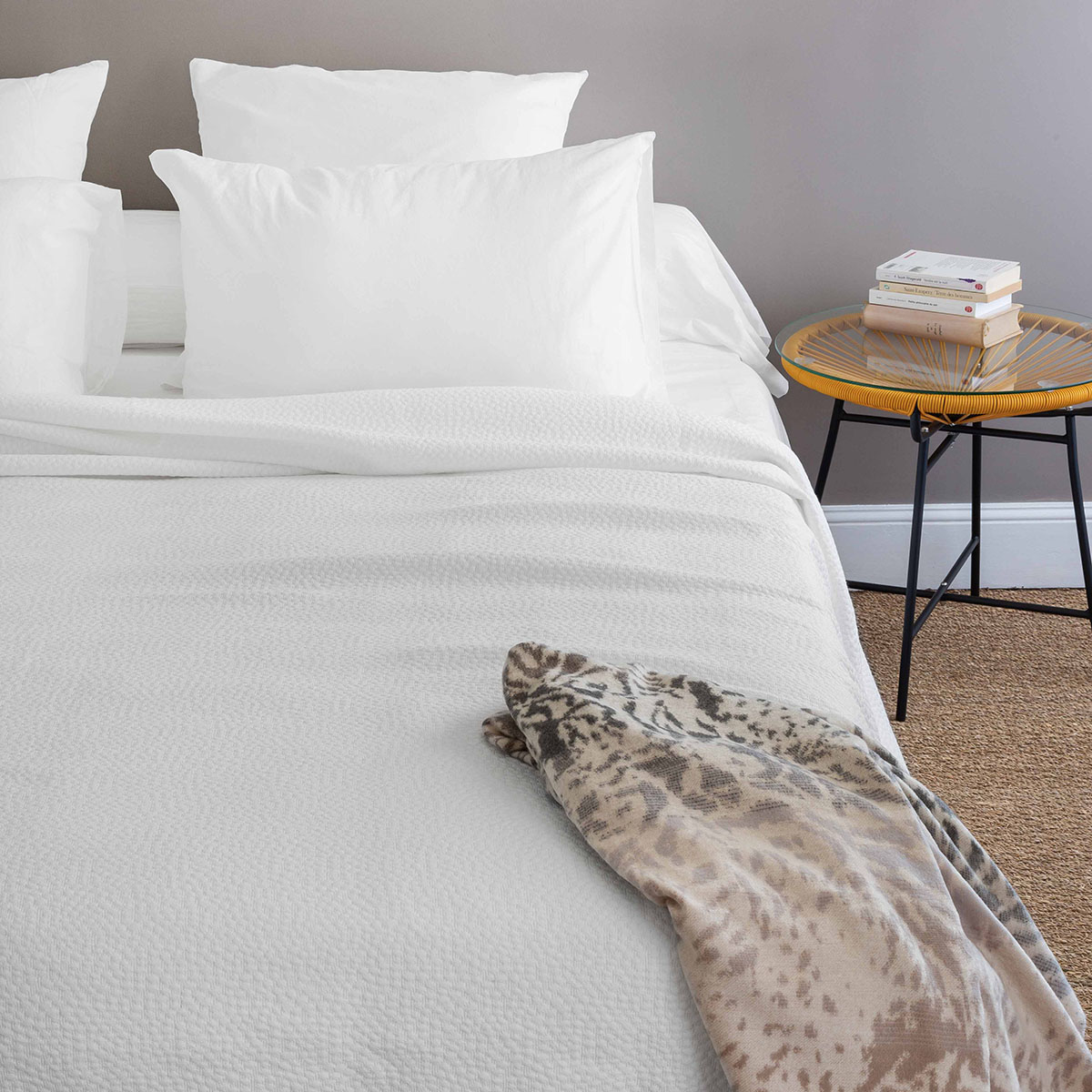 Dessus de lit CAMARGUE Blanc