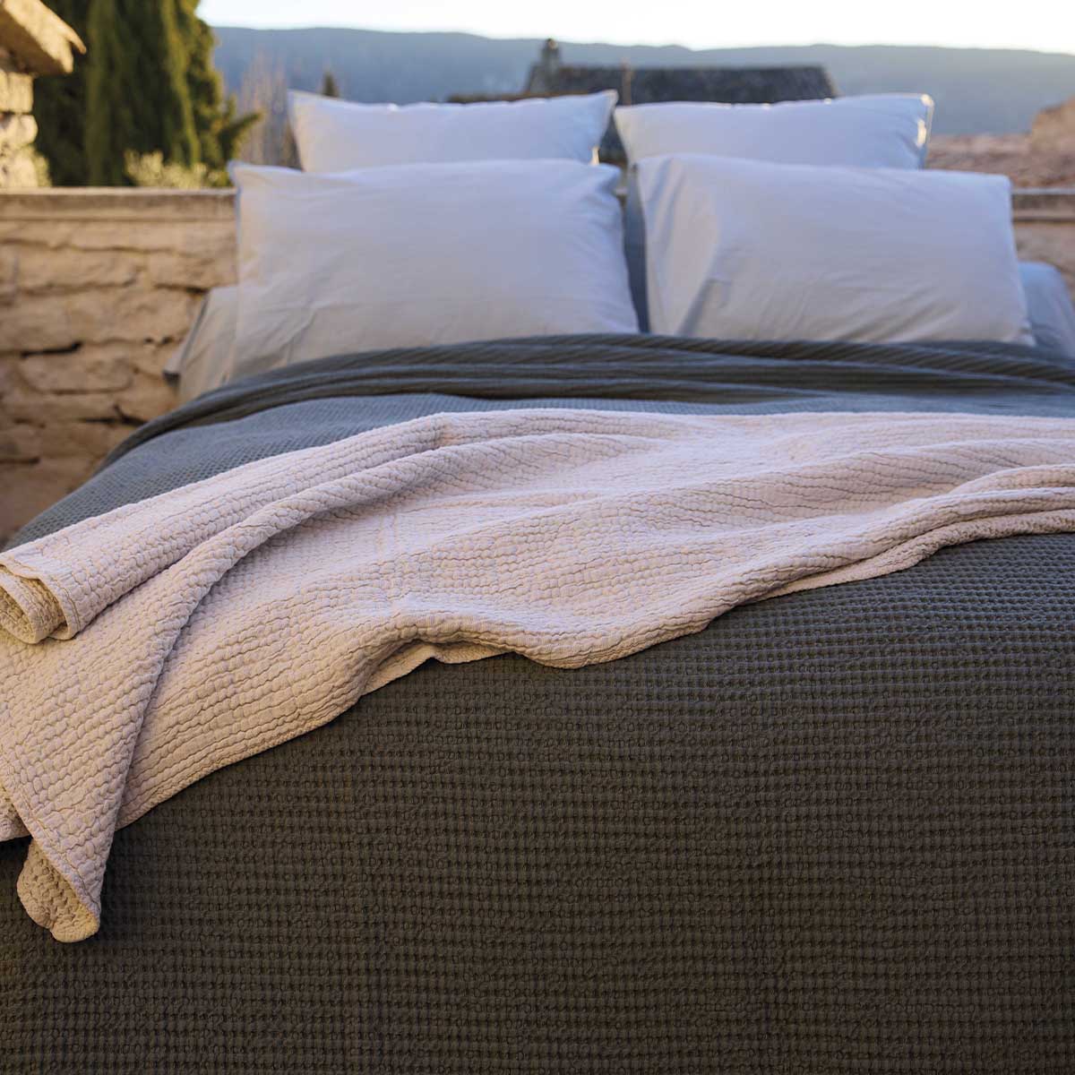 Dessus de lit JAIPUR Argile