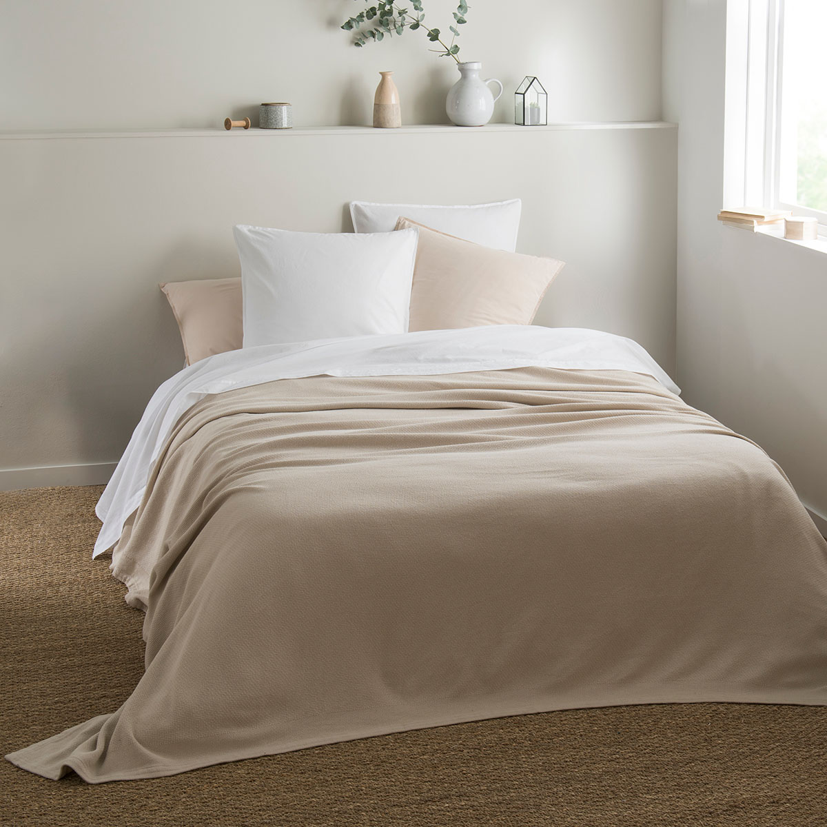 Dessus de lit RIVIERA Grège