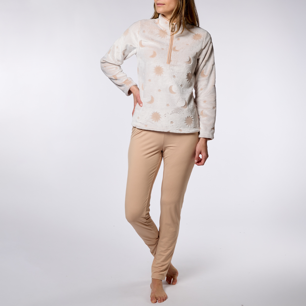 Pyjama Femme CASSIOPEE beige