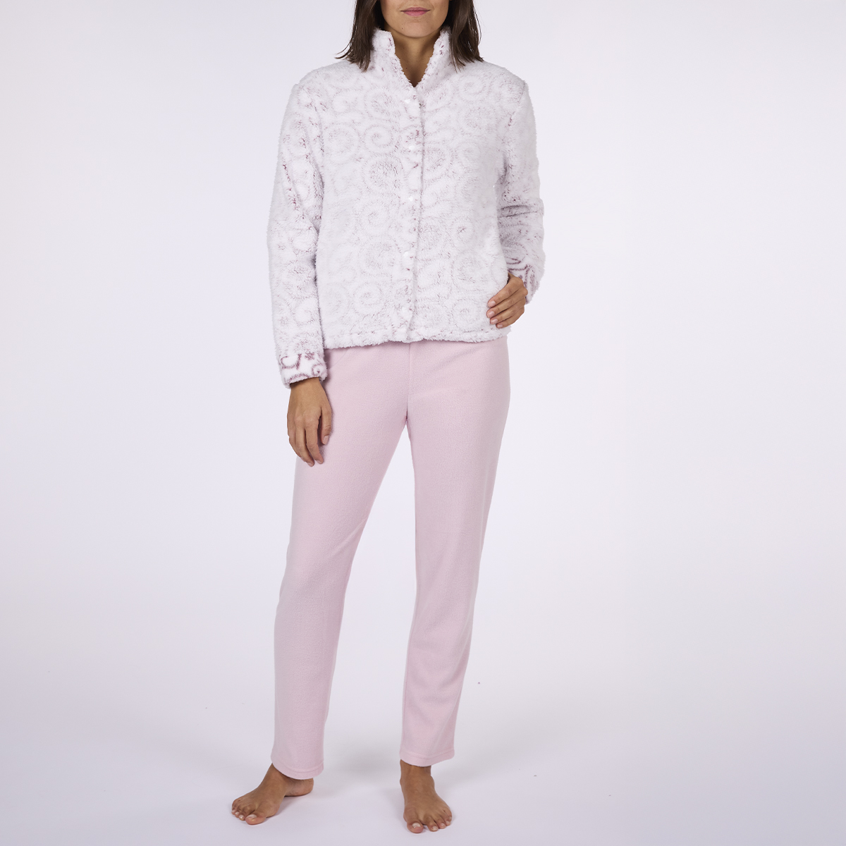 Pyjama polaire Femme CIRCUS imprimé / rose