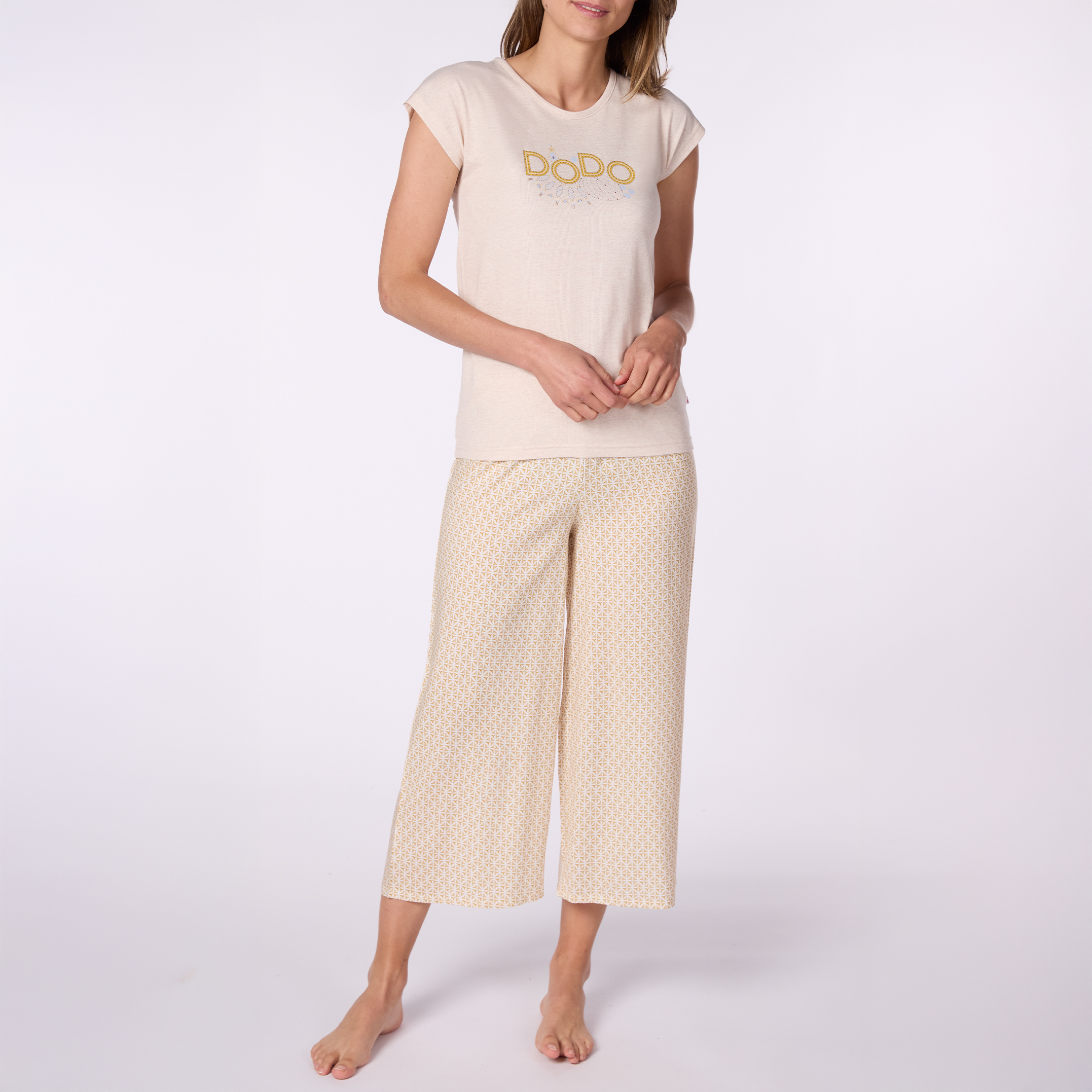 Pyjacorsaire Femme JERAPAH Beige