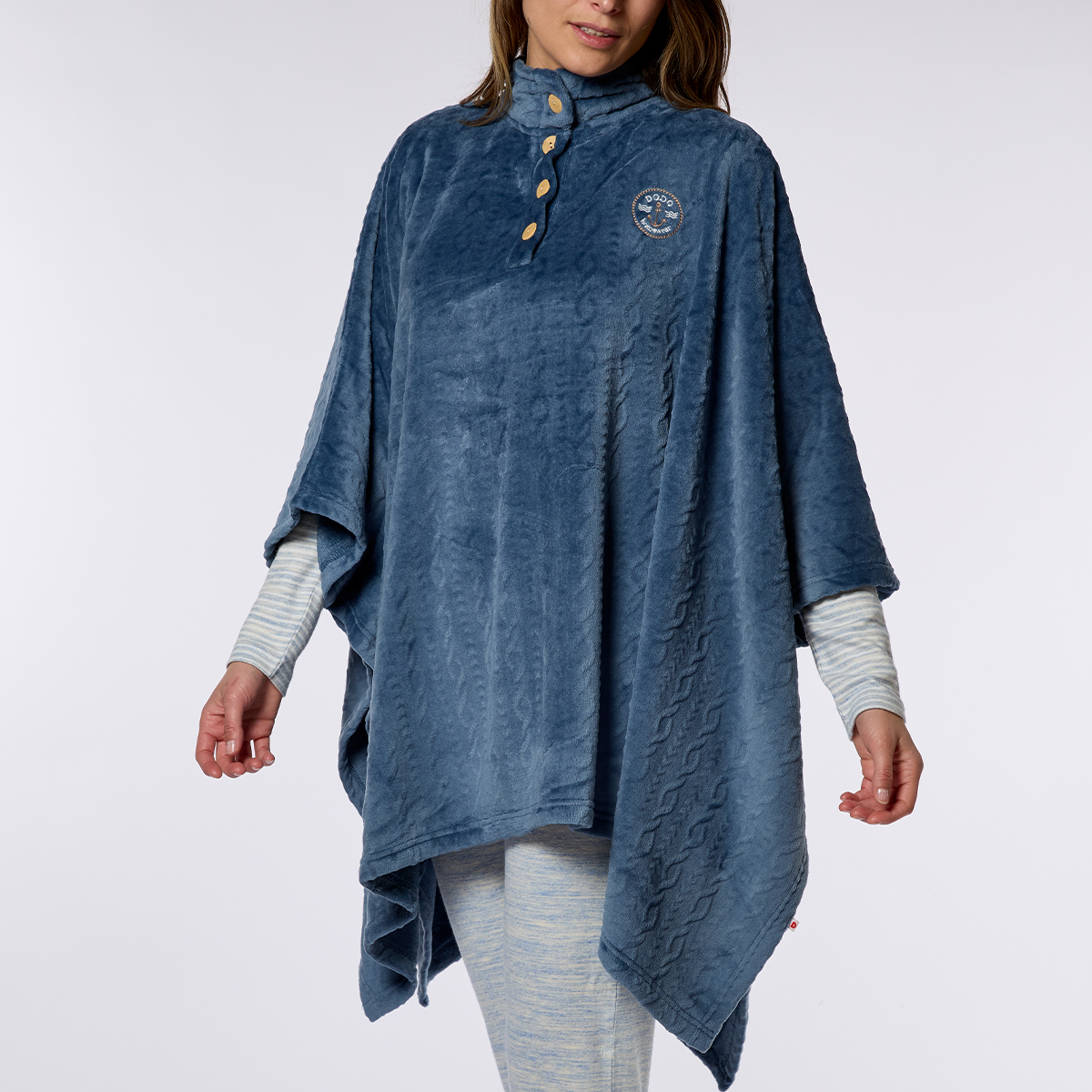 Poncho Femme BREAKFAST marine
