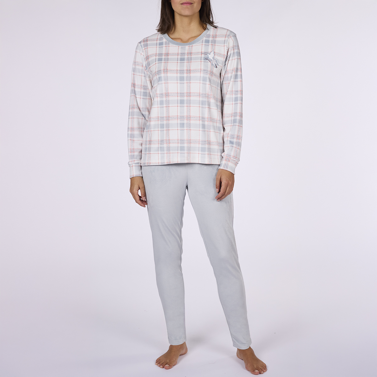 Pyjama velours Femme PARFUME imprimé / bleu