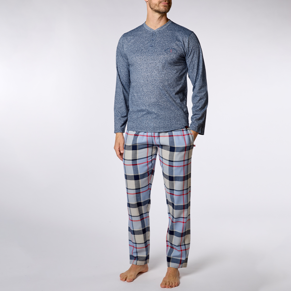 Pyjama Homme MARIN D'HIVER bleu