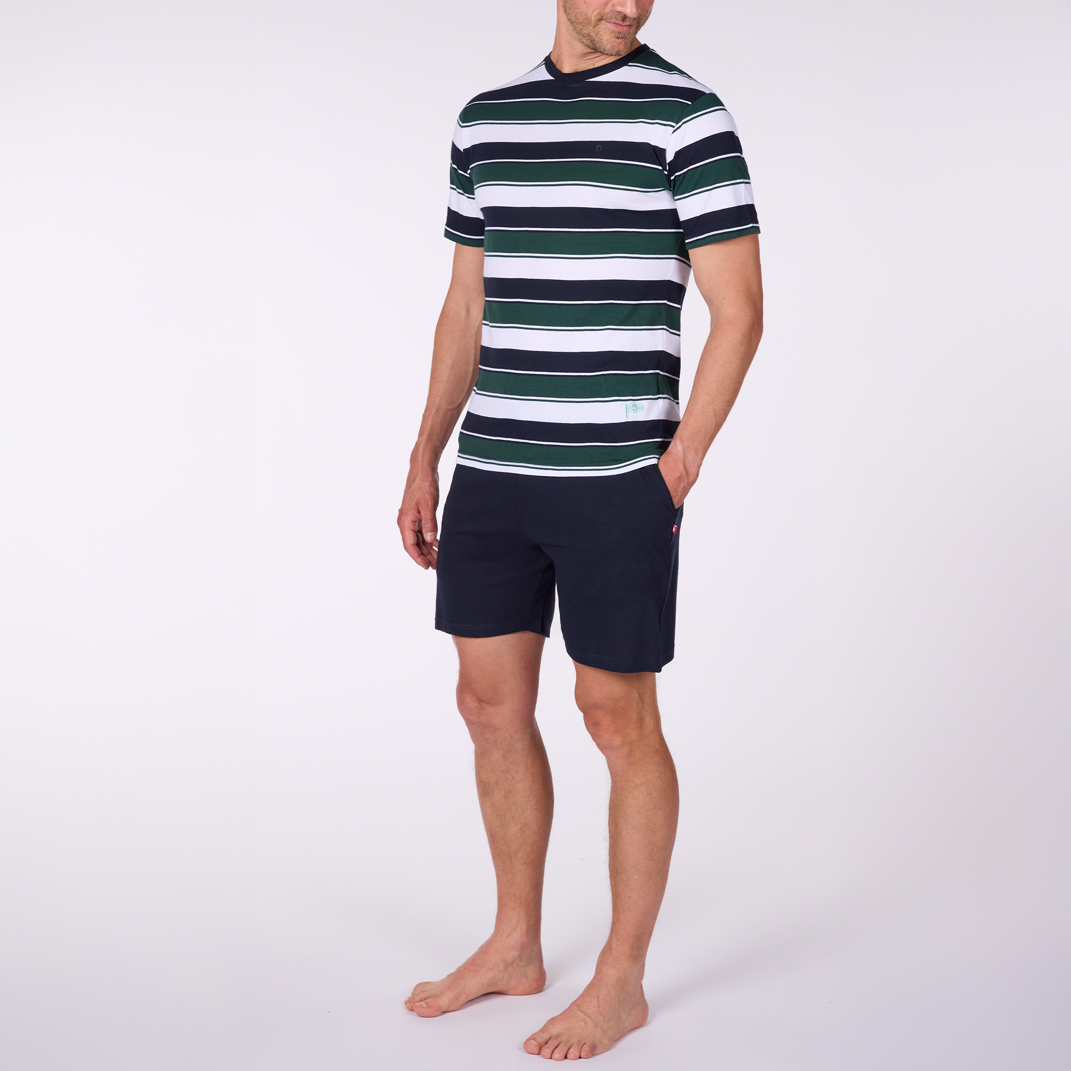 Pyjashort Homme SUNDAY CLUB Raye