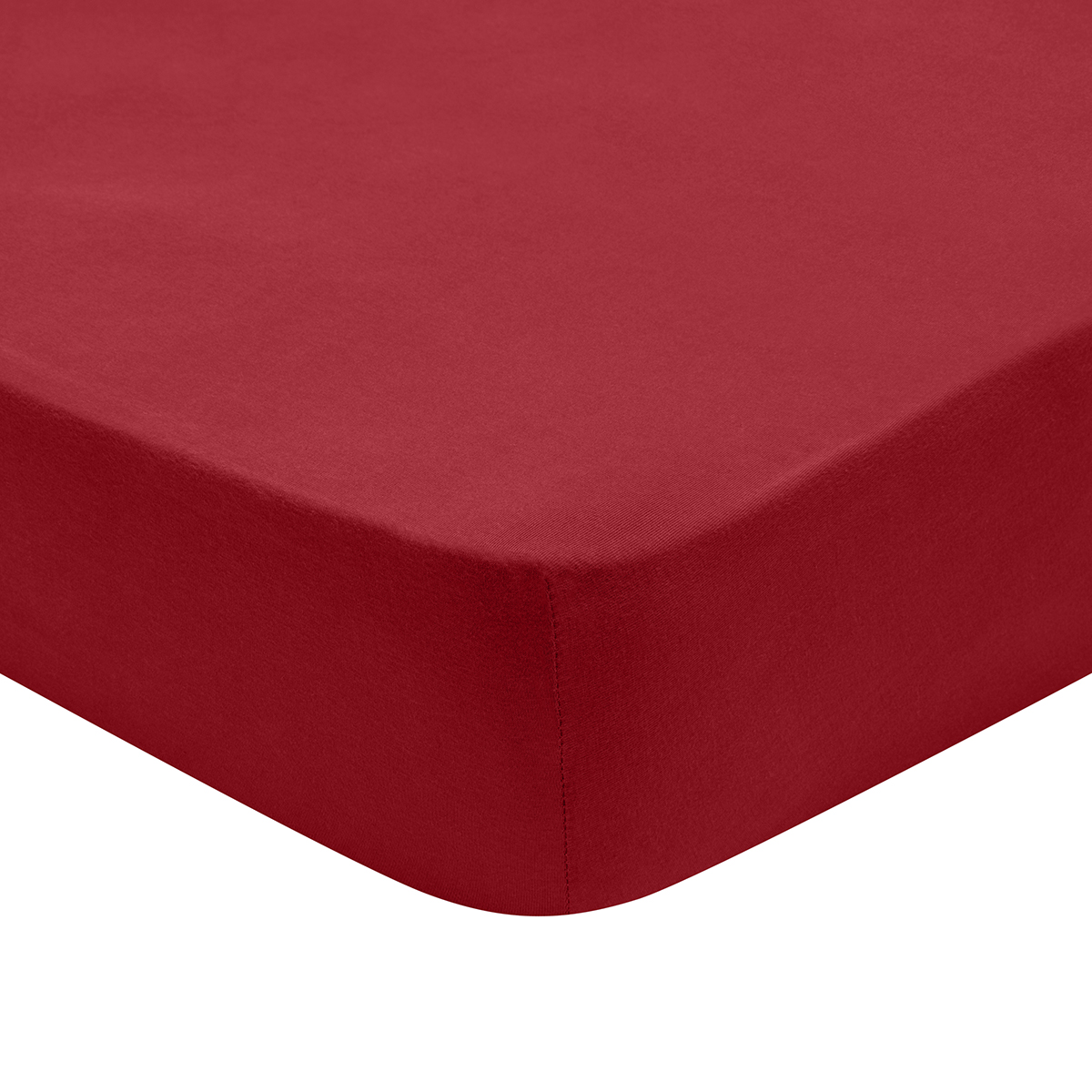 Drap Housse Confort Jersey Coloris Ruby