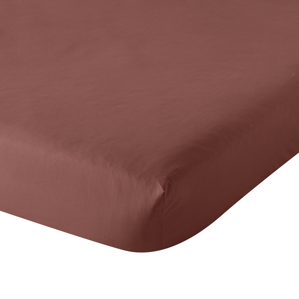 Drap Housse Influence Percale Brique