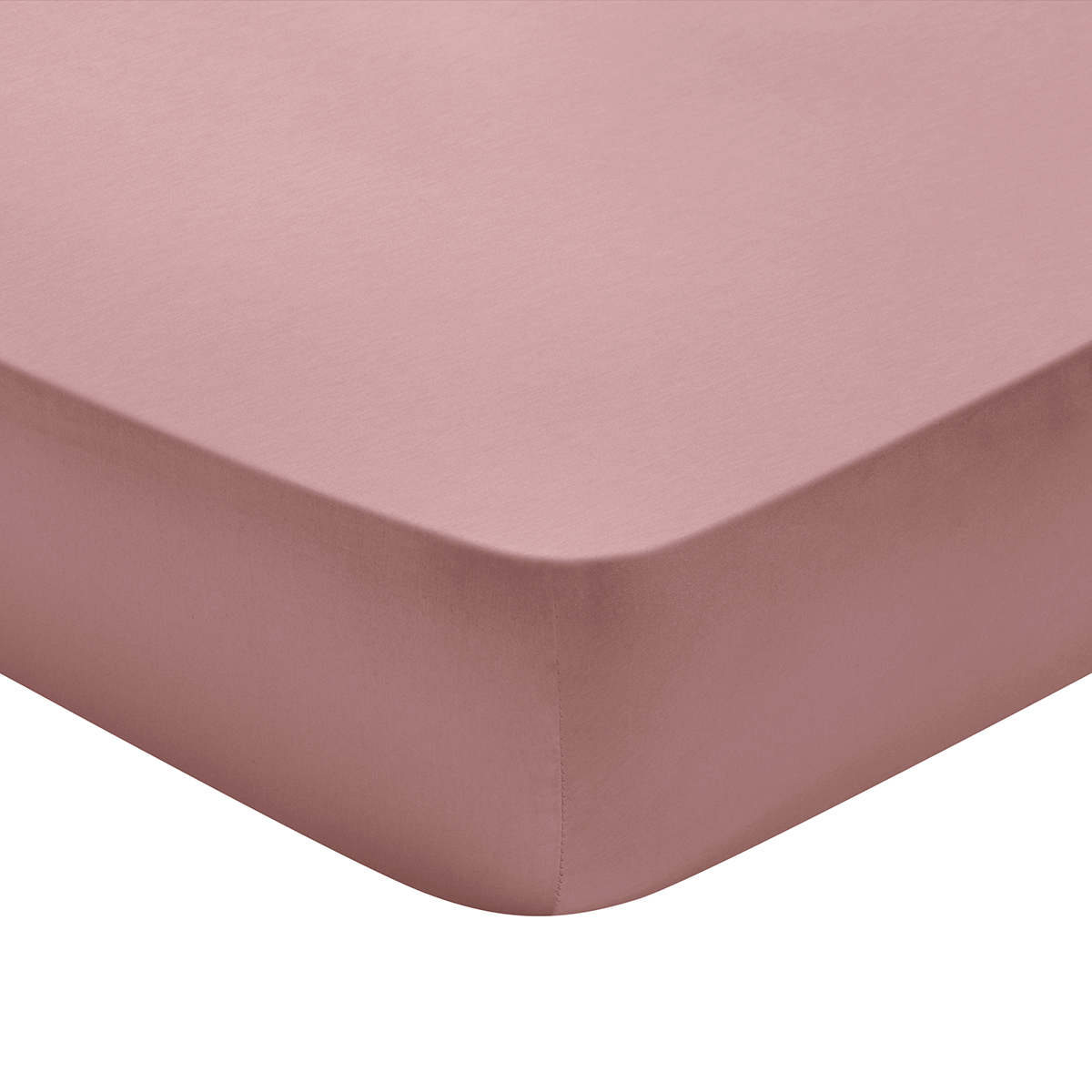 Drap housse Partition Satin de coton Coloris Rose