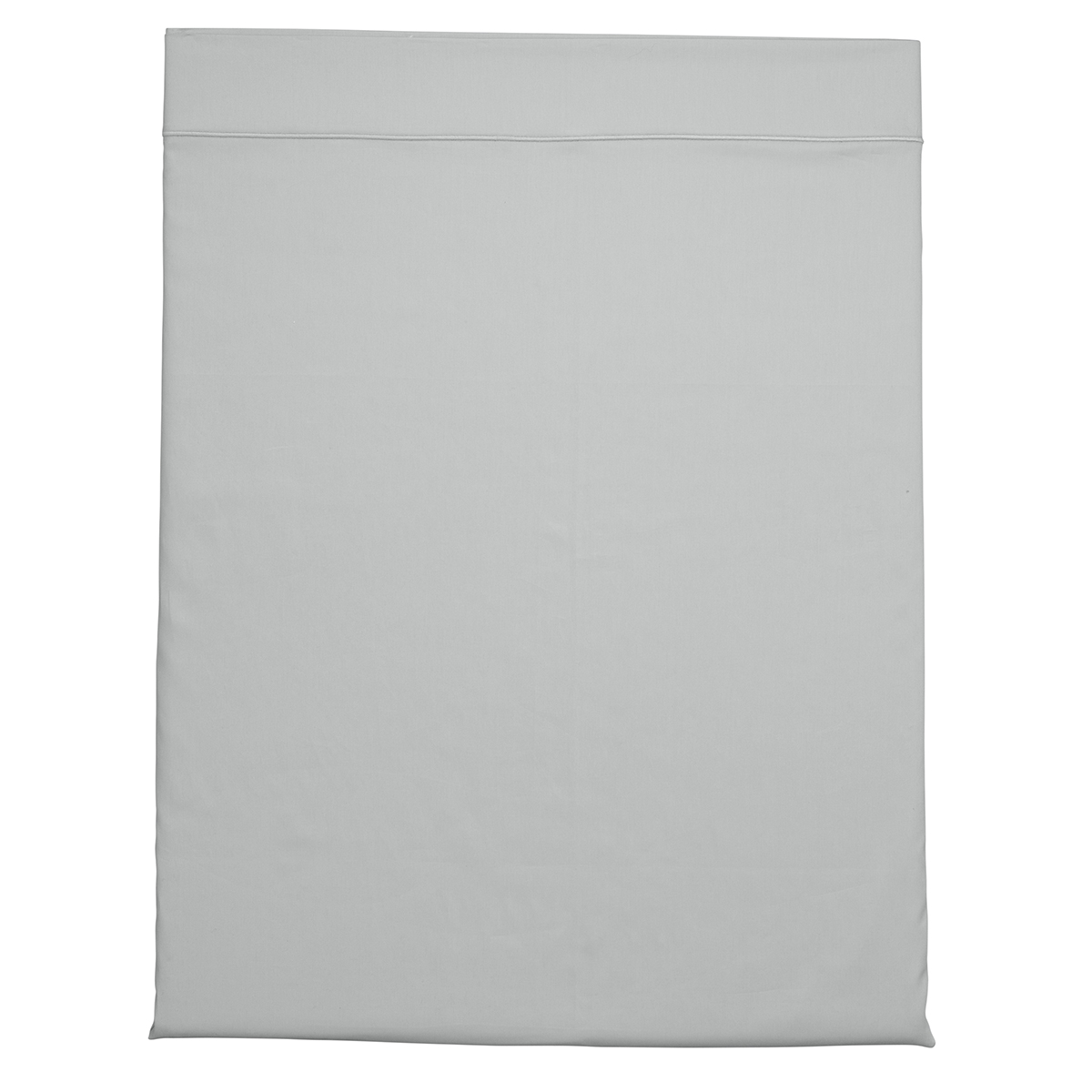 Drap plat Partition Satin de coton Coloris Acier