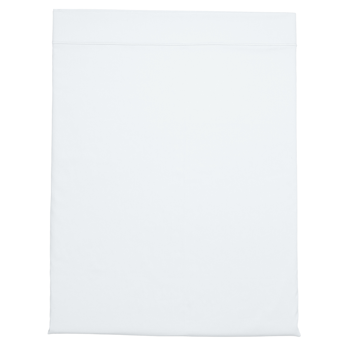 Drap plat Partition Satin de coton Coloris Blanc