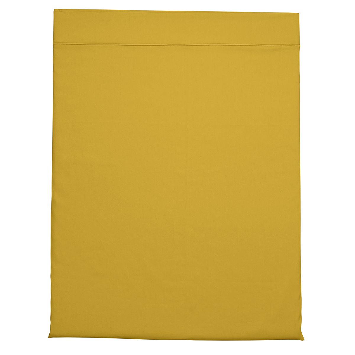Drap plat Partition Satin de coton Coloris Curry