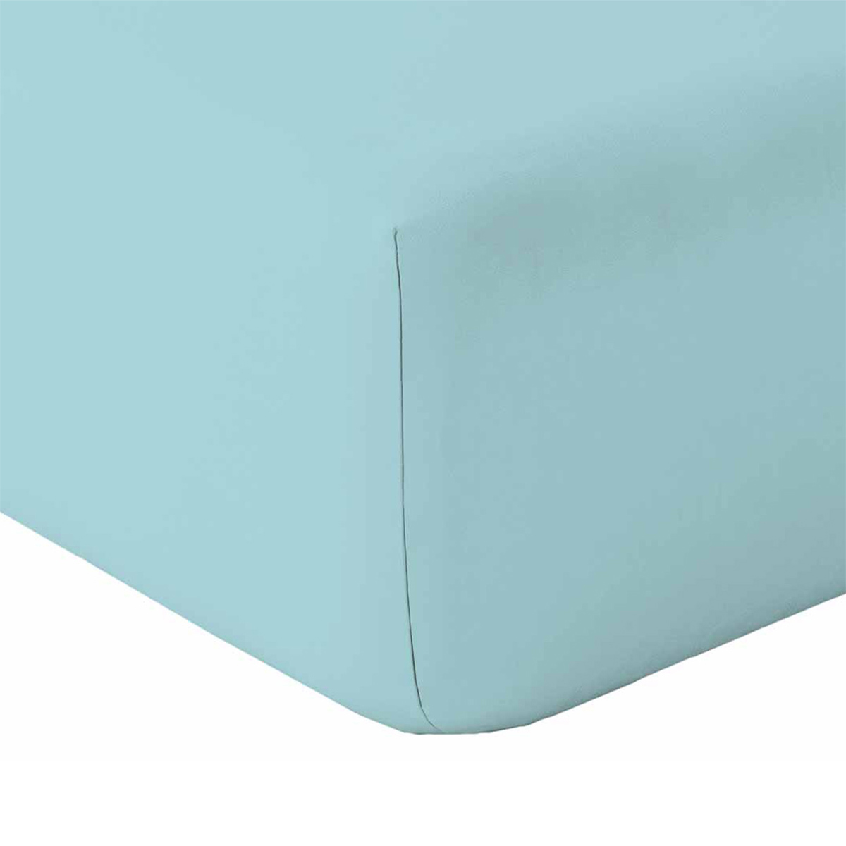 Drap housse ALABAMA Bleu glacier