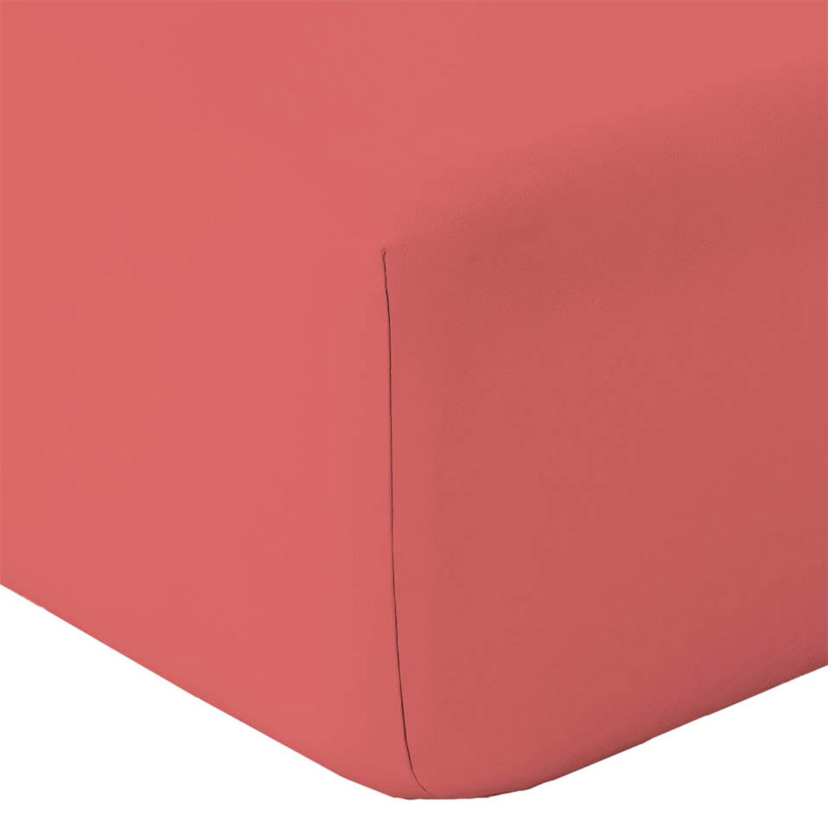 Drap housse duo ALABAMA Groseille