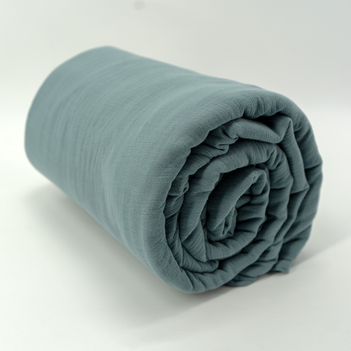 Drap housse CASSIS Bleu glacier