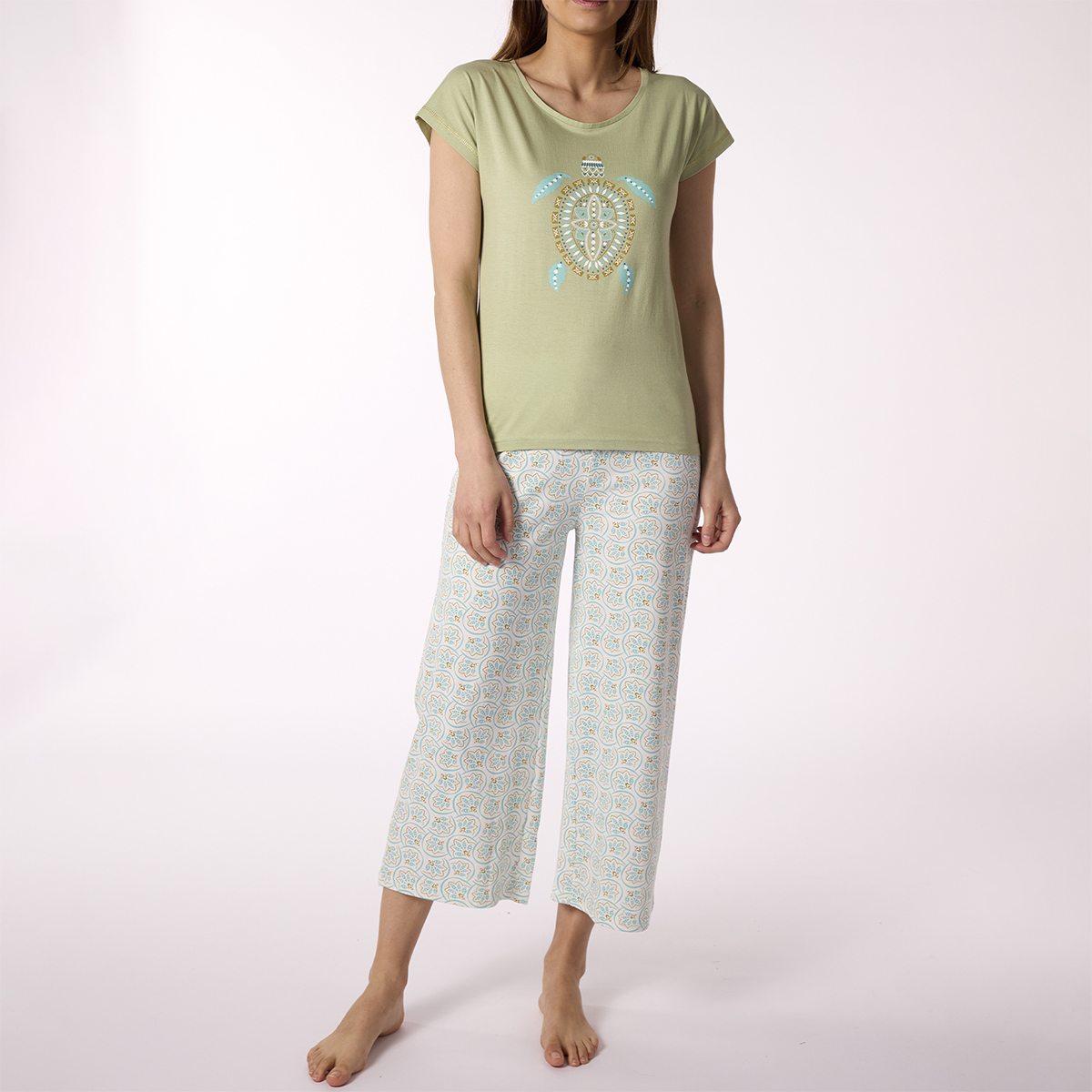 Pyjama court Femme HAVANA Kaki