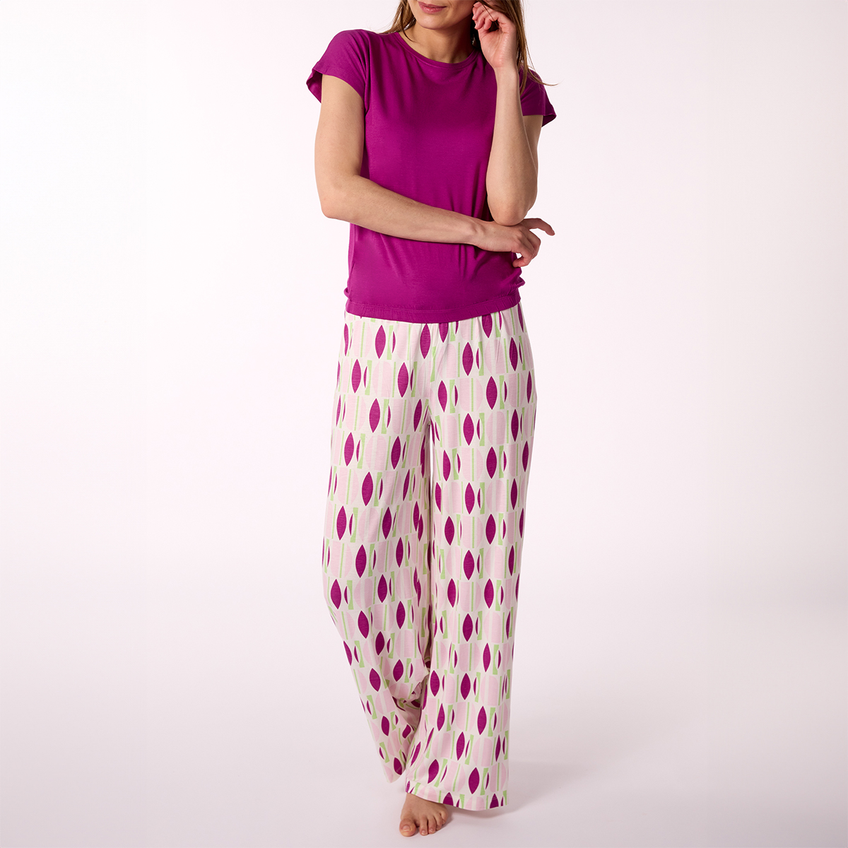 Pyjama femme ATTITUDE violet