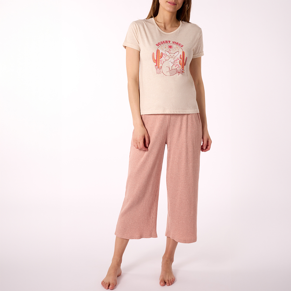 Pyjama femme COSMIC COWGIRL rose