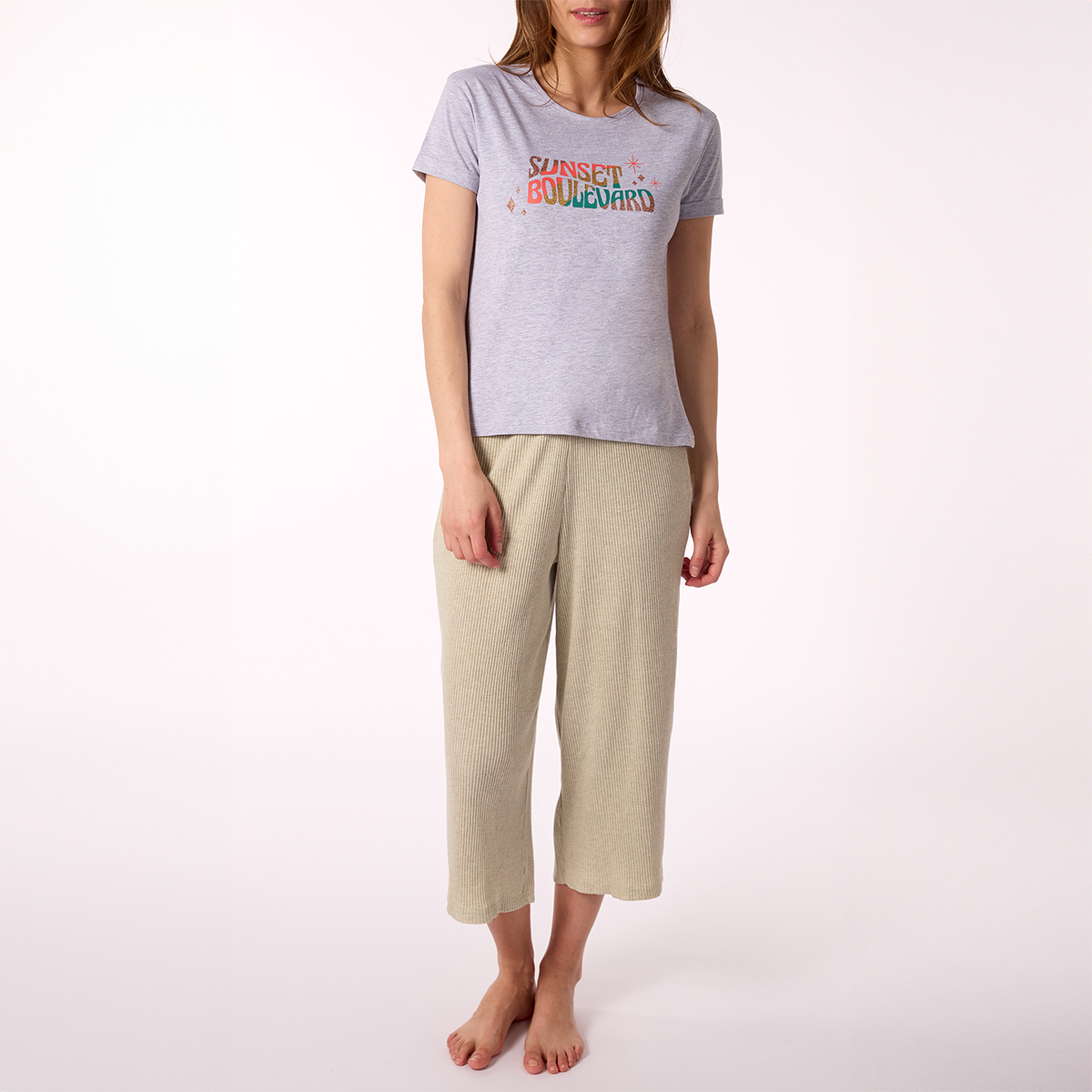 Pyjama femme COSMIC COWGIRL gris