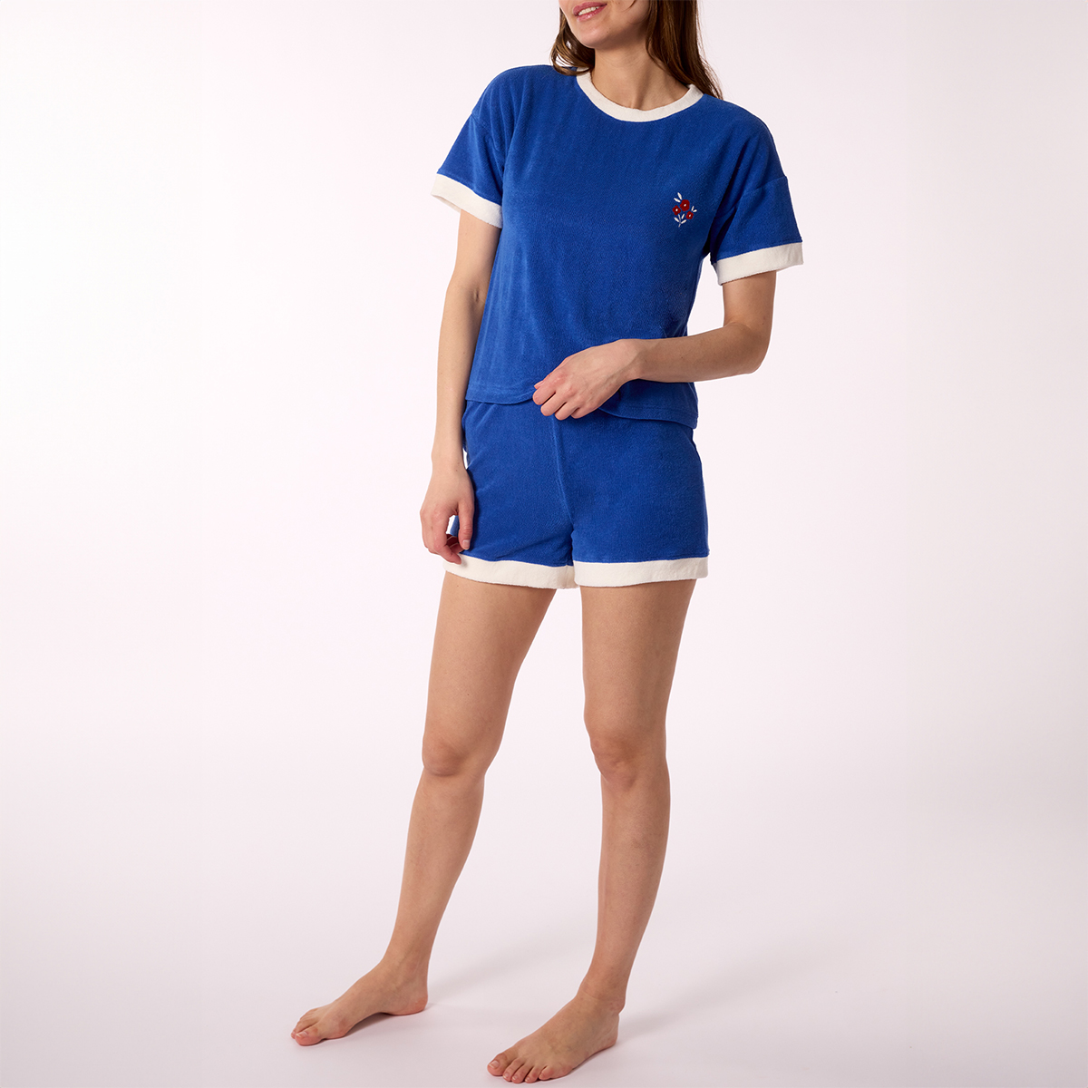 Pyjashort femme GHANA bleu