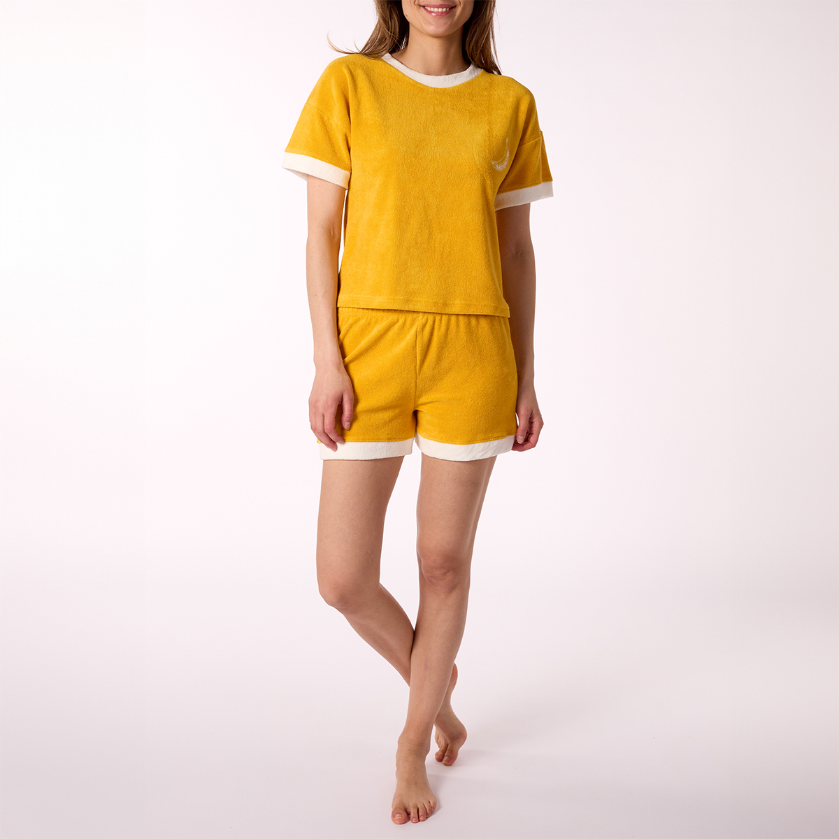 Pyjashort femme GHANA jaune