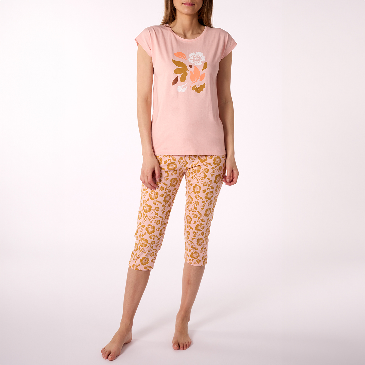 Pyjama court femme PUNCHY rose