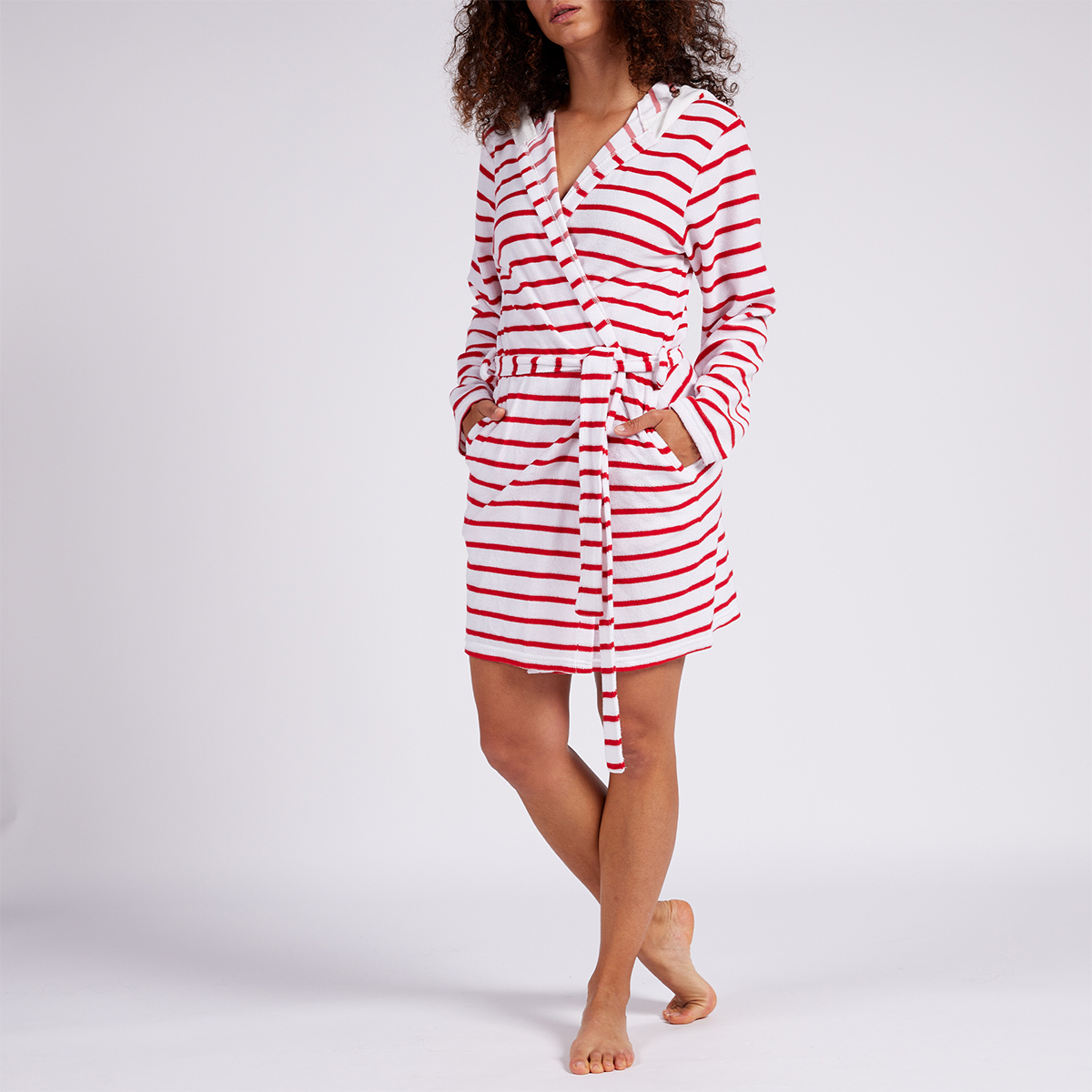 Peignoir femme EAU SALEE rouge