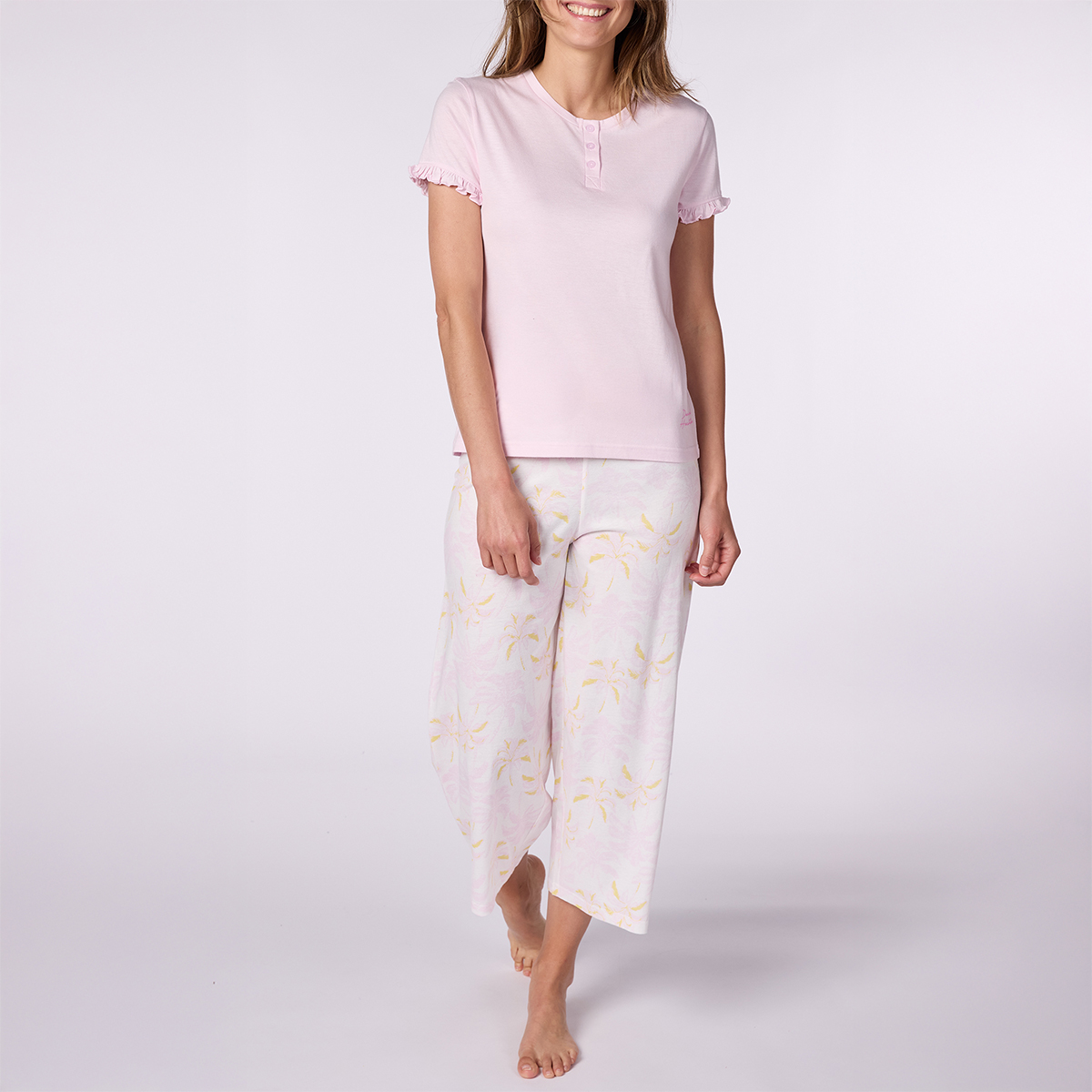 Pyjama Femme TROPICAL rose