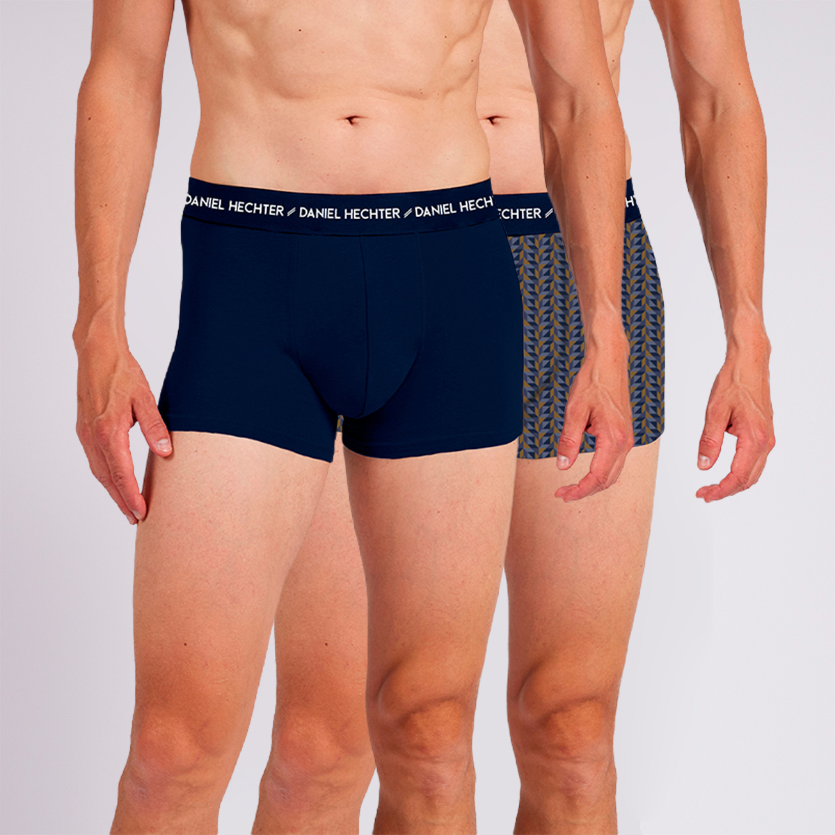 Lot de 2 boxer homme CARA marine/imprime