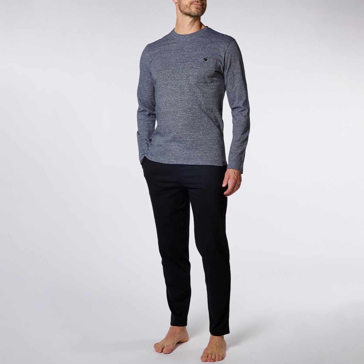 Pyjama homme SIMPLICITY IS THE KE gris