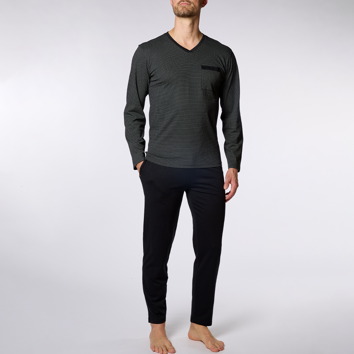 Pyjama homme SIMPLICITY IS THE KE imprime
