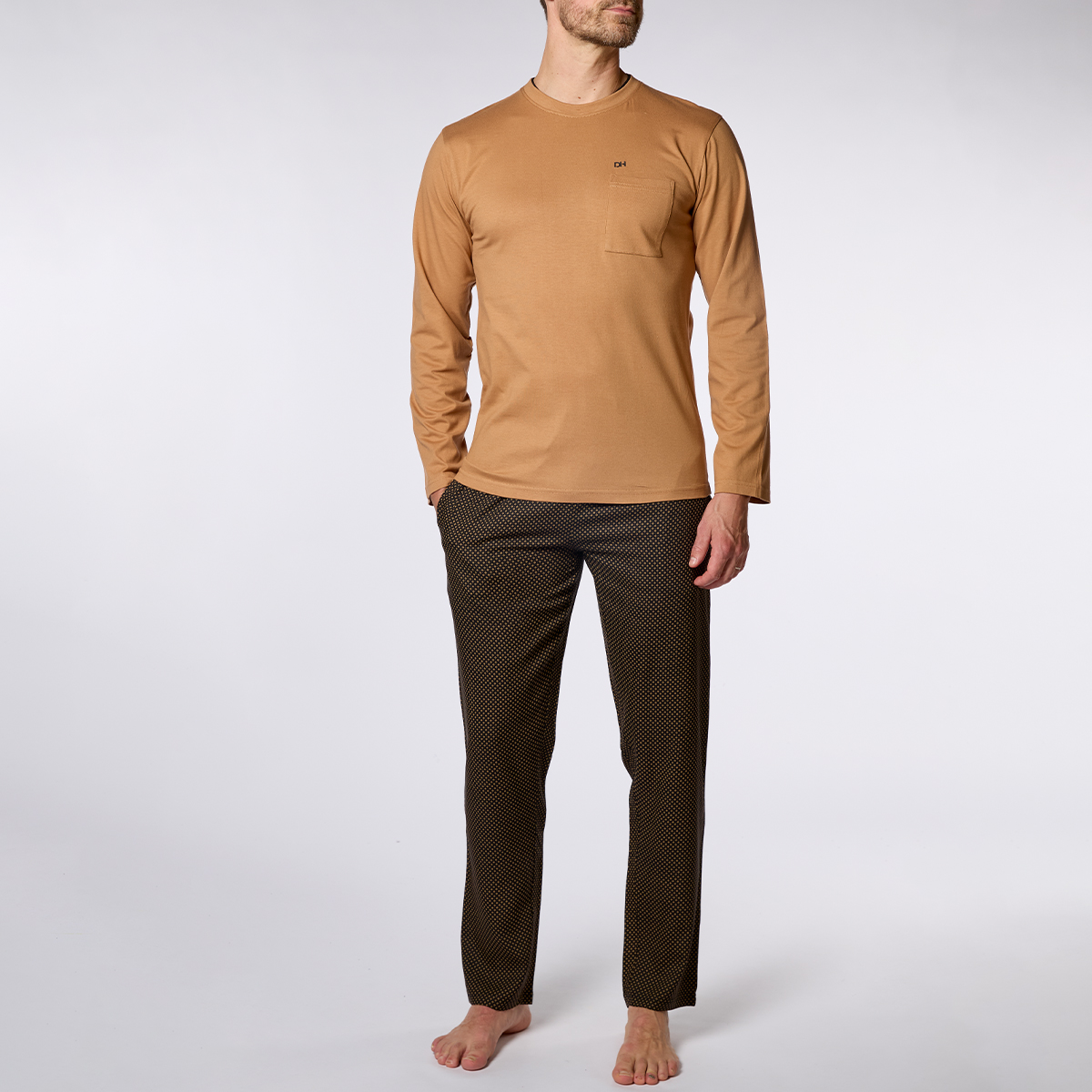 Pyjama homme SONGE BOISE marron