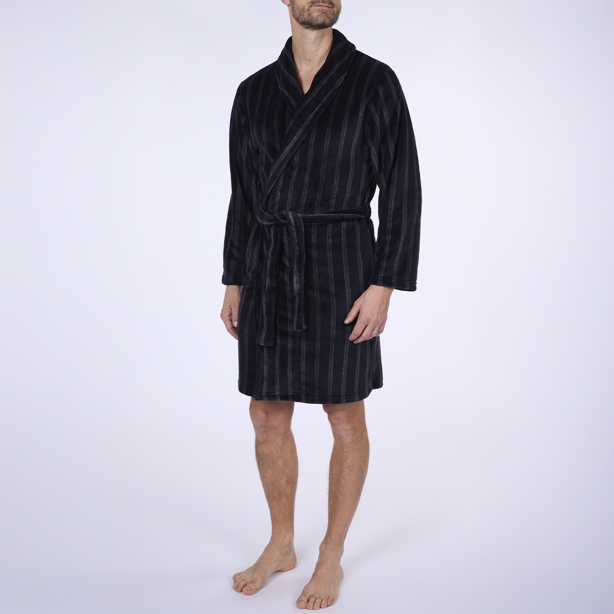 Peignoir Homme MIDNIGHT rayé
